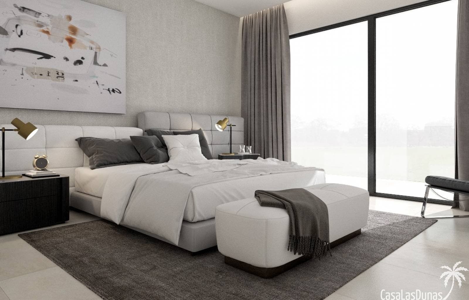  Wunderschöne neue Luxusvillen mit Meerblick in Finestrat. Diese Villen verfügen über 286 m2 Wohnfläche, verteilt auf 3 Etagen. Das Haus verfügt über 