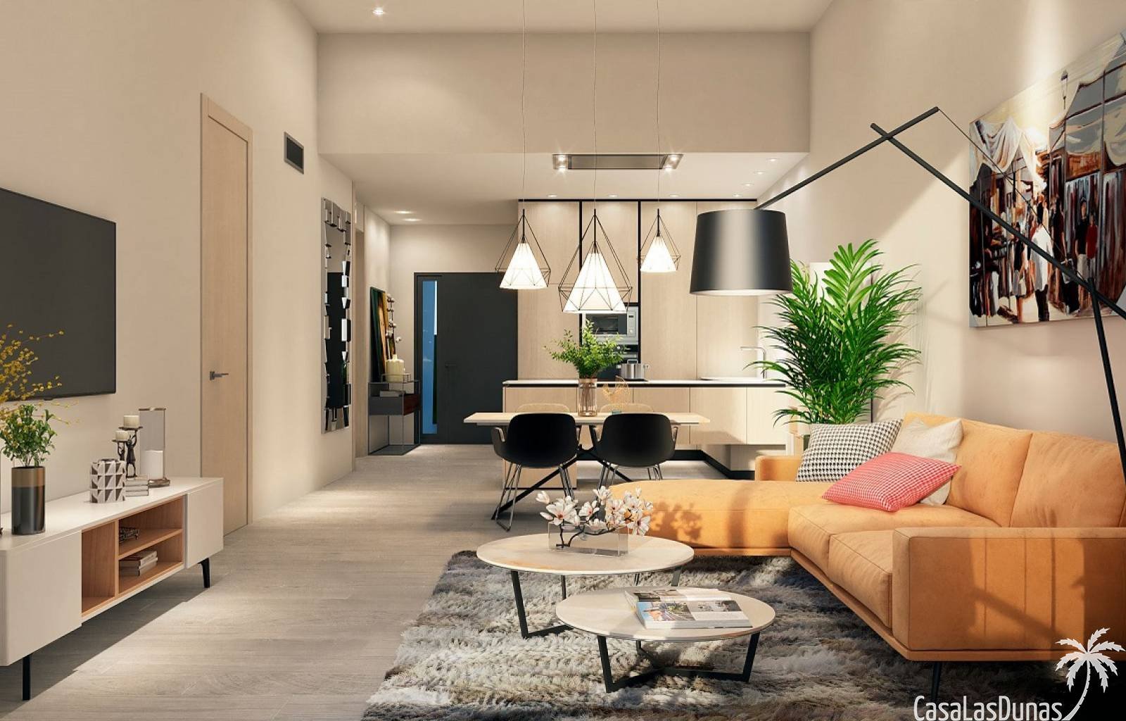  Zeitgemäße Werbung in fußläufiger Entfernung zum hervorragenden Golfplatz in Algorfa. Das Projekt besteht aus insgesamt 40 Gebäuden, darunter 6 unabh