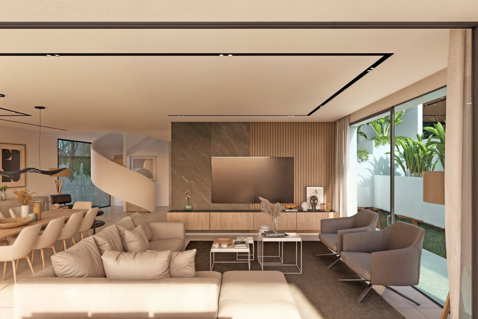  Diese exklusive Villa befindet sich in der charmanten Stadt Teulada und bietet eine privilegierte Umgebung mit Meerblick. Entworfen für diejenigen, d