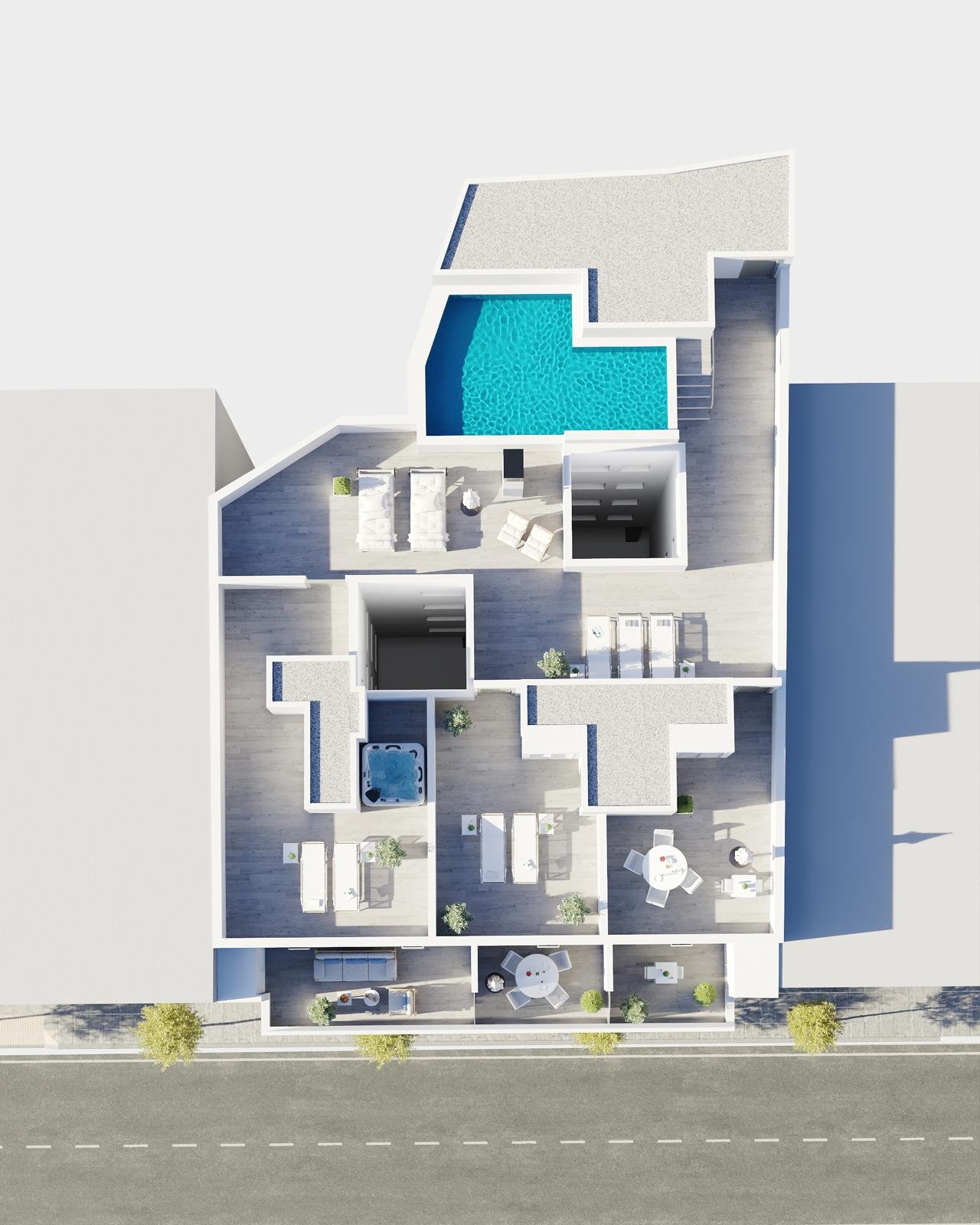  In der charmanten Stadt Torrevieja gelegen, bietet diese exklusive Sammlung von 11 Immobilien eine perfekte Kombination aus Komfort und Stil. Mit Opt