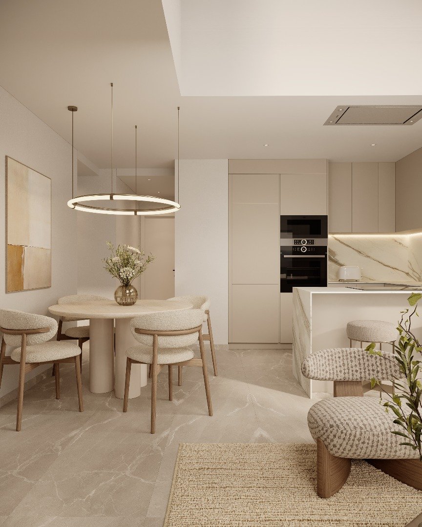  In der charmanten Stadt Calpe gelegen, bietet diese exklusive Wohnanlage eine Auswahl von 32 Wohnungen, darunter Apartments und Penthäuser. Entworfen