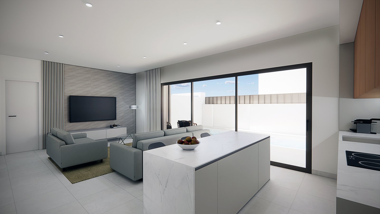  Im charmanten Ort Pilar de la Horadada gelegen, bietet diese Wohnanlage eine Auswahl von 13 Bungalows, die für diejenigen entworfen wurden, die einen