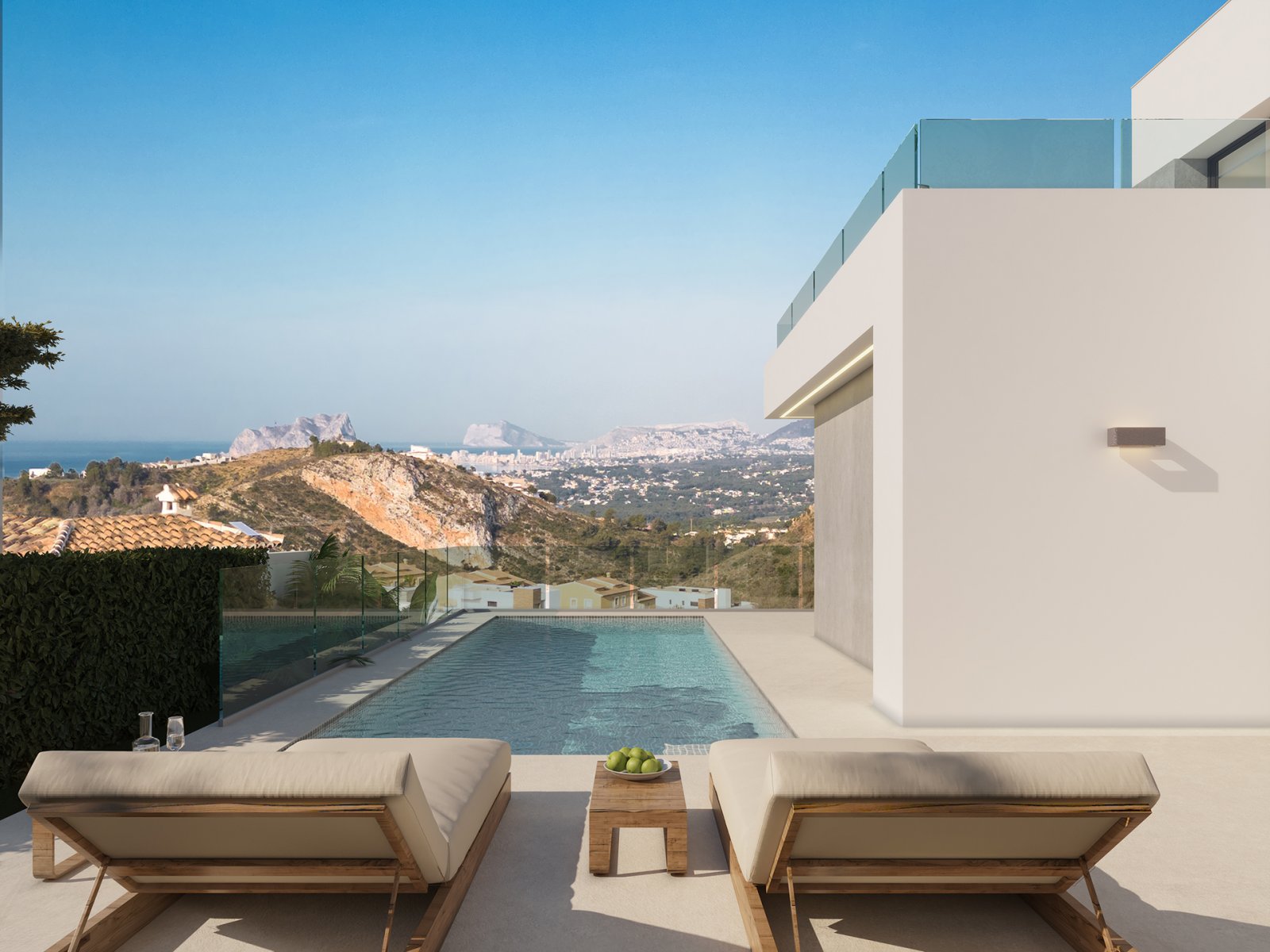  In der prestigeträchtigen Gegend von Cumbre del Sol gelegen, bietet diese Villa ein einzigartiges Wohnerlebnis. Mit Meerblick befindet sich die Immob