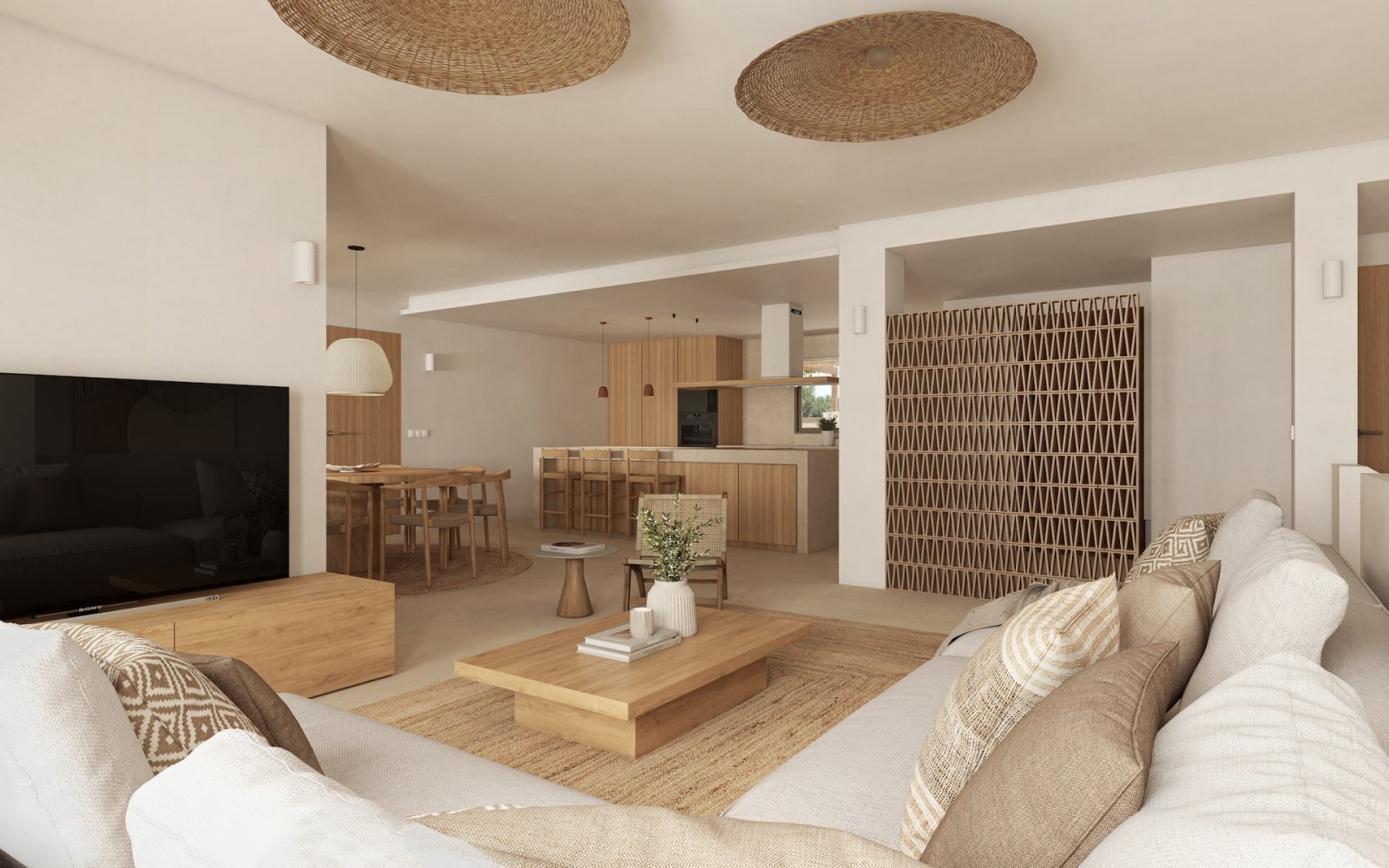  In der charmanten Stadt Benissa gelegen, bietet diese Villa ein einzigartiges Wohnerlebnis mit Meerblick. Die Immobilie befindet sich nur 1 km vom Me