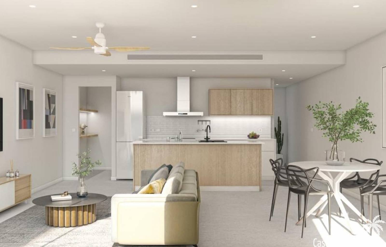  Willkommen bei unserem Projekt, beschränkt auf die wunderschöne Stadt San Pedro del Pinatar an der Costa Blanca. Diese modernen Maisonetten und Apart