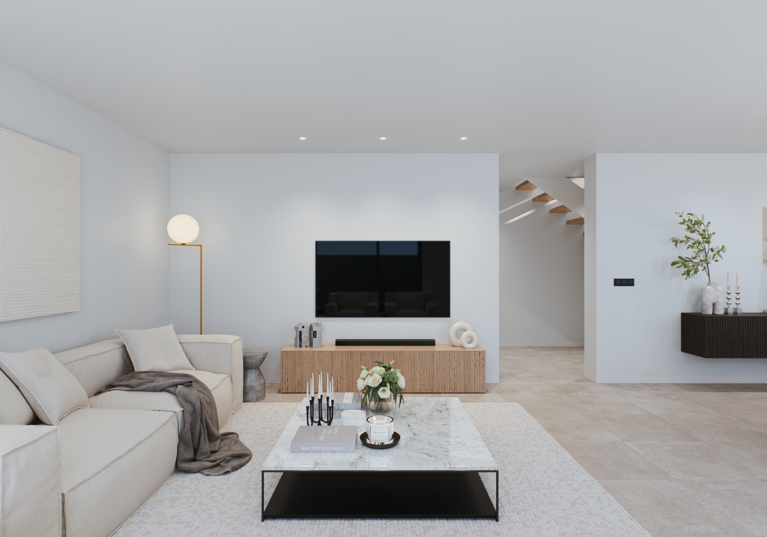  Diese exklusive Villa befindet sich in der charmanten Gegend von El Mojón und bietet ein einzigartiges Wohnerlebnis mit beeindruckendem Meerblick. Di