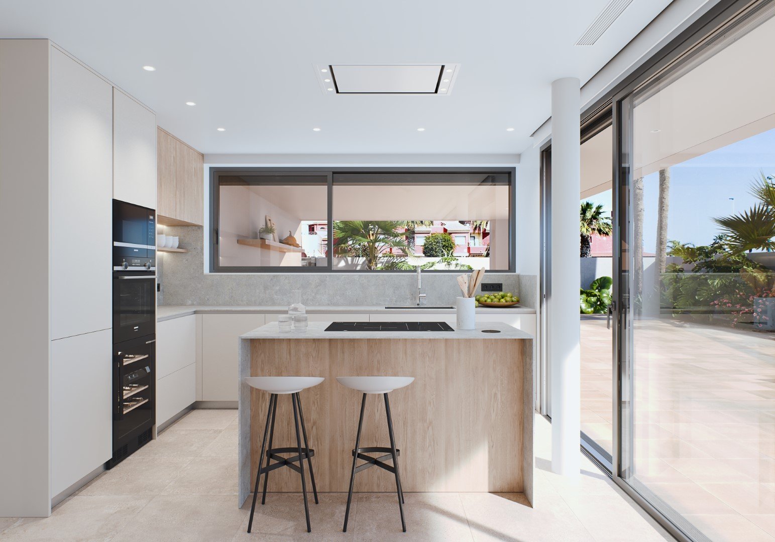  Diese exklusive Villa befindet sich in der charmanten Gegend von El Mojón und bietet ein einzigartiges Wohnerlebnis mit beeindruckendem Meerblick. Di