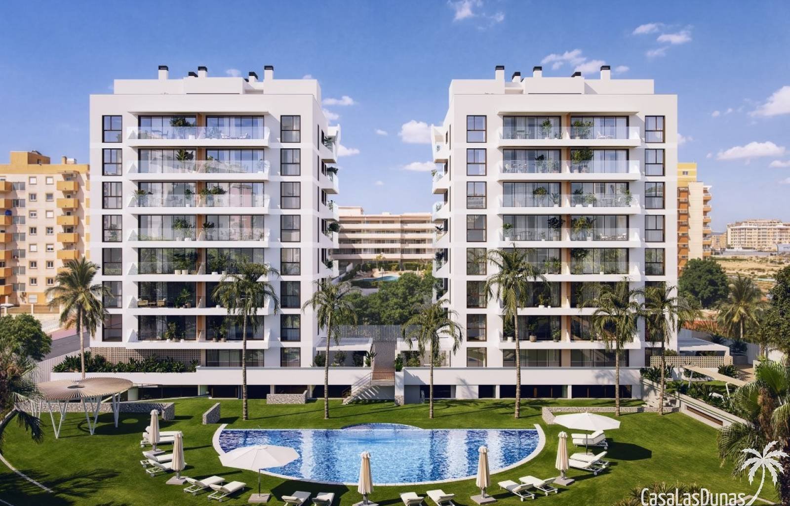  Neue und moderne Apartments in Meeresnähe in Guardamar del Segura
 Eine ideale Wahl als Zweitwohnsitz, Hauptwohnsitz oder Kapitalanlage an der Costa 