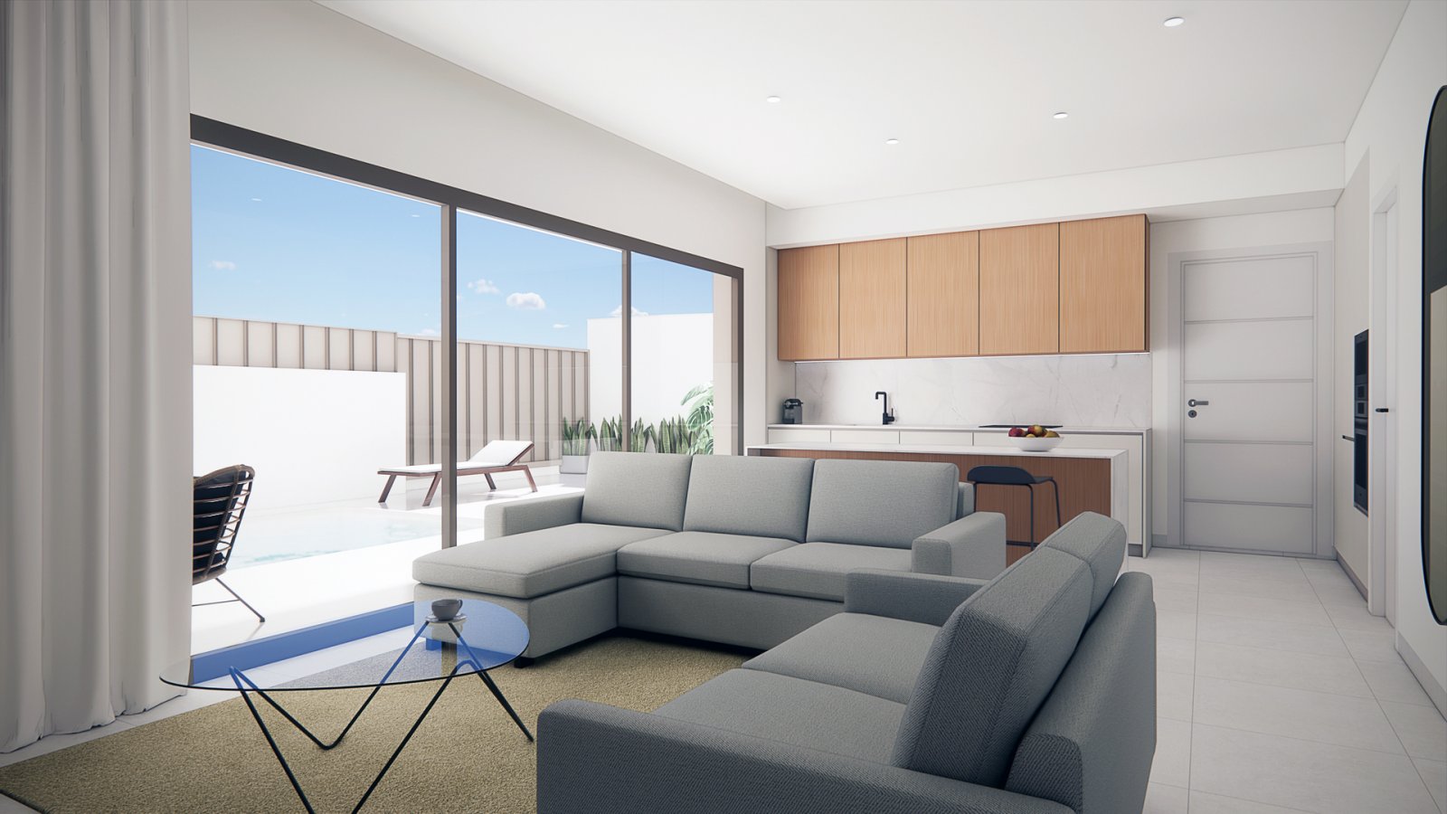  Im charmanten Ort Pilar de la Horadada gelegen, bietet diese Wohnanlage eine Auswahl von 13 Bungalows, die für diejenigen entworfen wurden, die einen