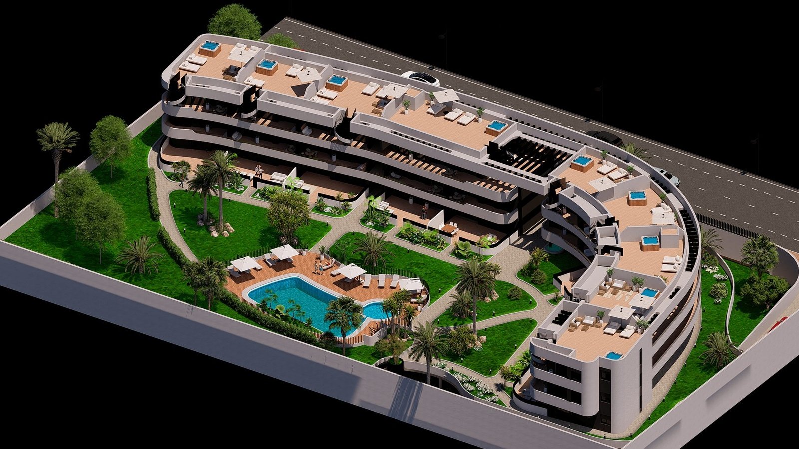  Ubicado en la encantadora localidad de Los Alcázares, este conjunto residencial ofrece una selección de 27 viviendas que incluyen apartamentos, plant