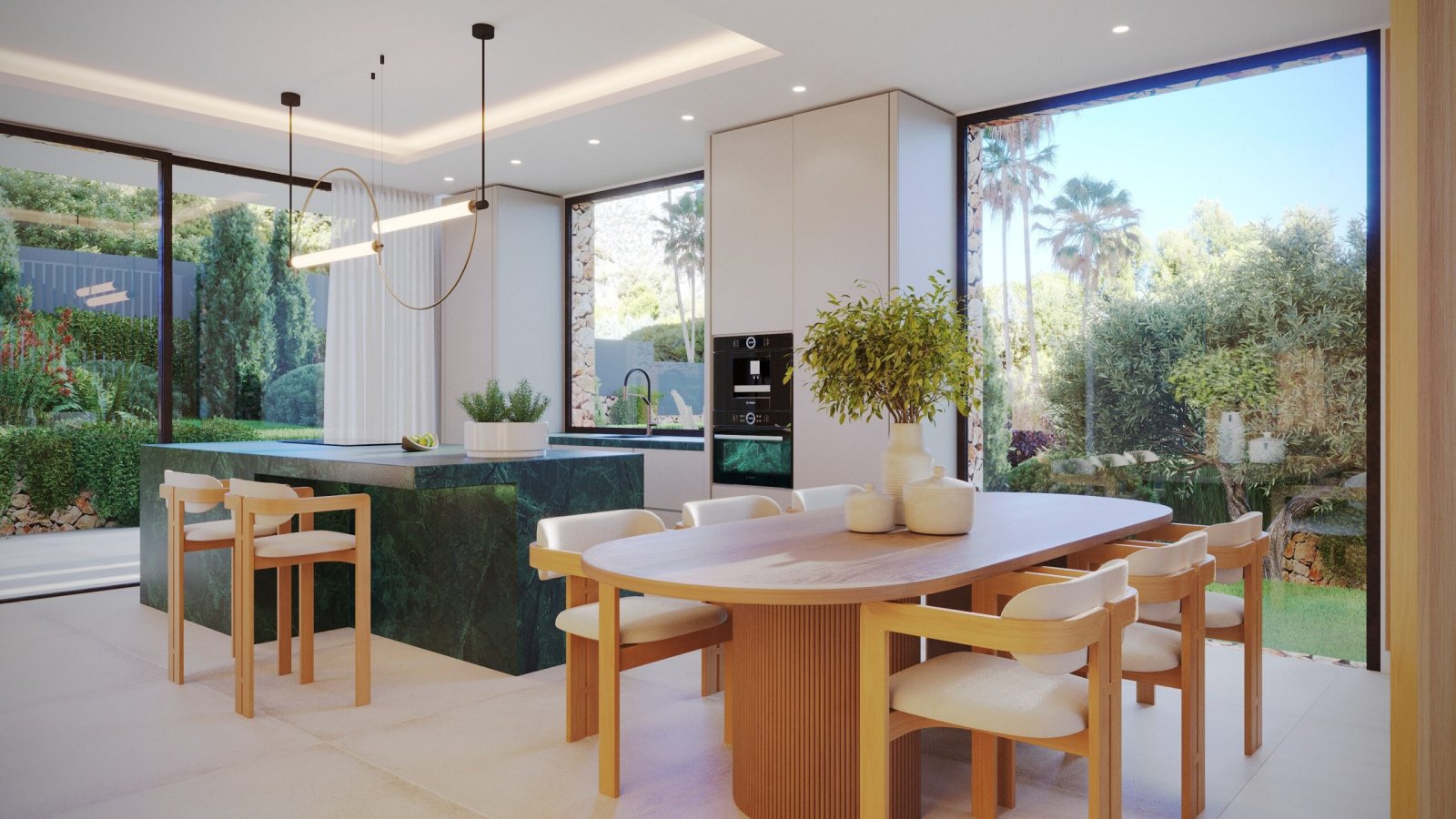  Diese exklusive Villa befindet sich in der charmanten Stadt Jávea und bietet eine privilegierte Umgebung, um die Costa Blanca zu genießen. Mit nur 4 