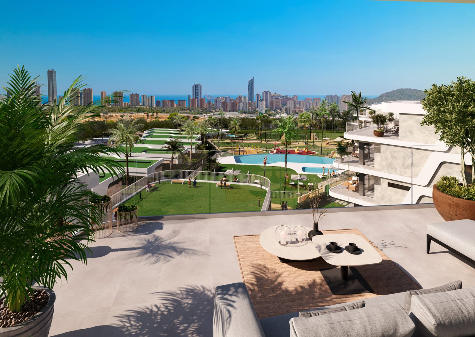  In der charmanten Stadt Finestrat gelegen, bietet diese exklusive Wohnanlage eine Auswahl von 24 Wohnungen, die für maximalen Komfort und Eleganz ent