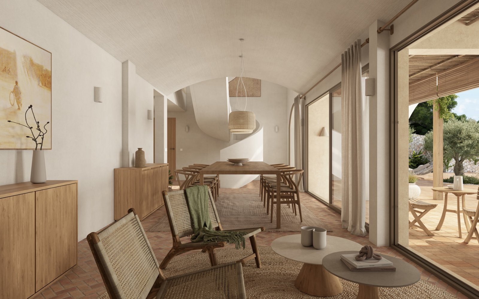  In der charmanten Stadt Benissa gelegen, bietet diese Villa ein einzigartiges Wohnerlebnis mit Meerblick. Die Immobilie befindet sich nur 1 km vom Me