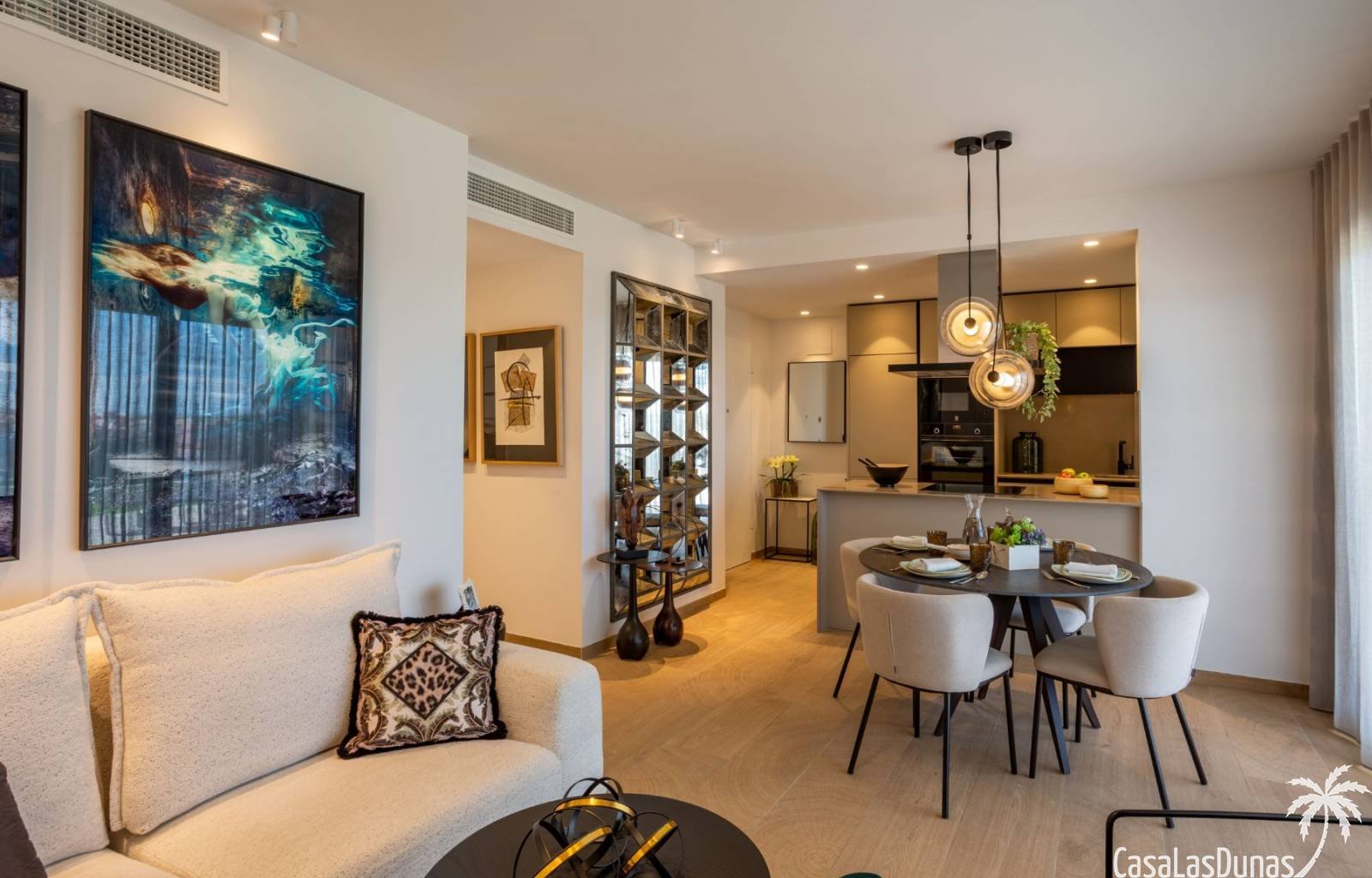  Diese geräumigen, neu gebauten Apartments befinden sich auf einem Golfplatz an der Costa Blanca im Süden. Diese hellen Neubauwohnungen verteilen sich