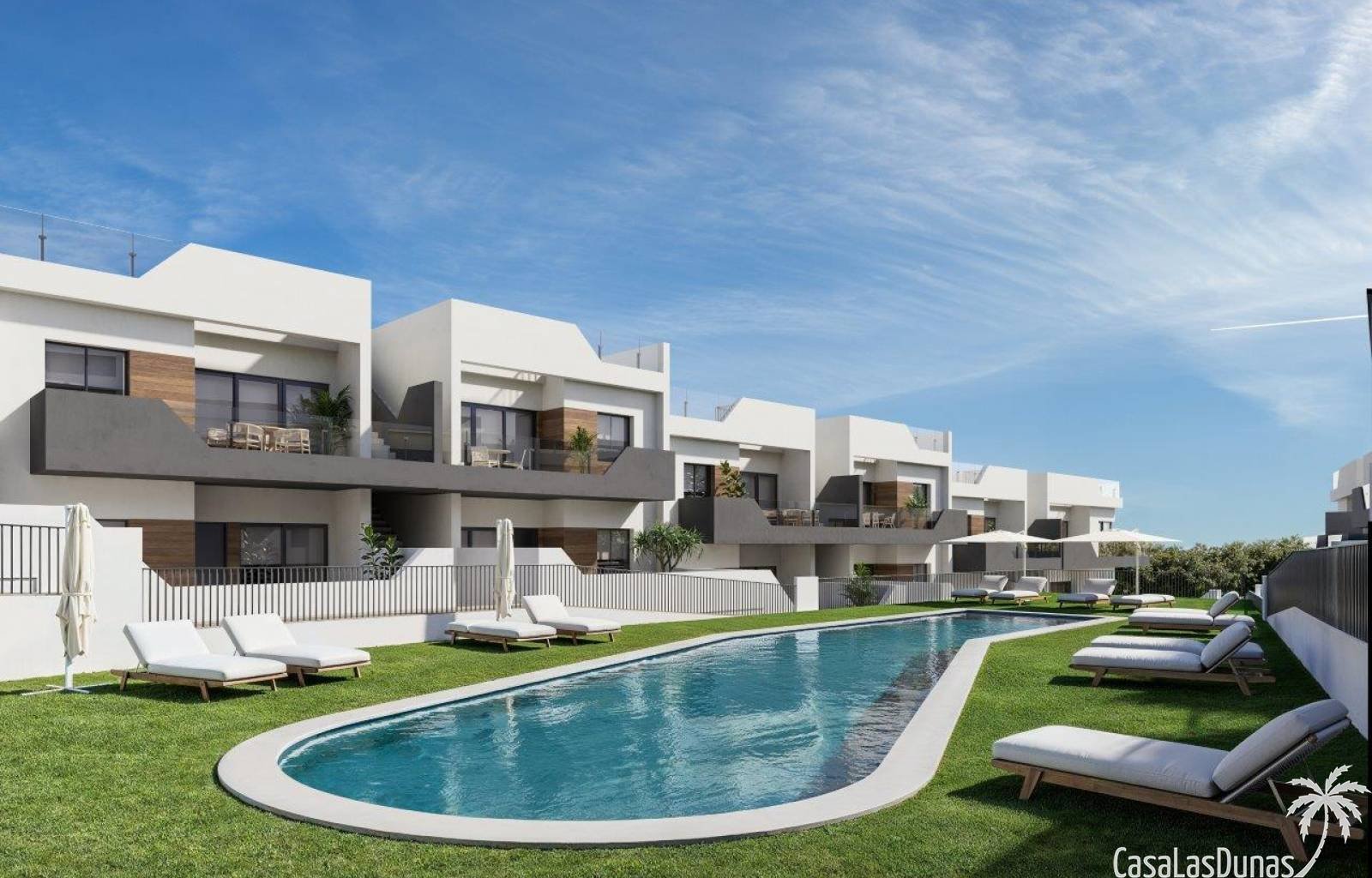  Wir finden diesen wunderschönen Komplex in einem brandneuen Viertel in San Miguel, wo mehrere neue Bauprojekte im Bau sind! Es wird aus Wohnungen bes