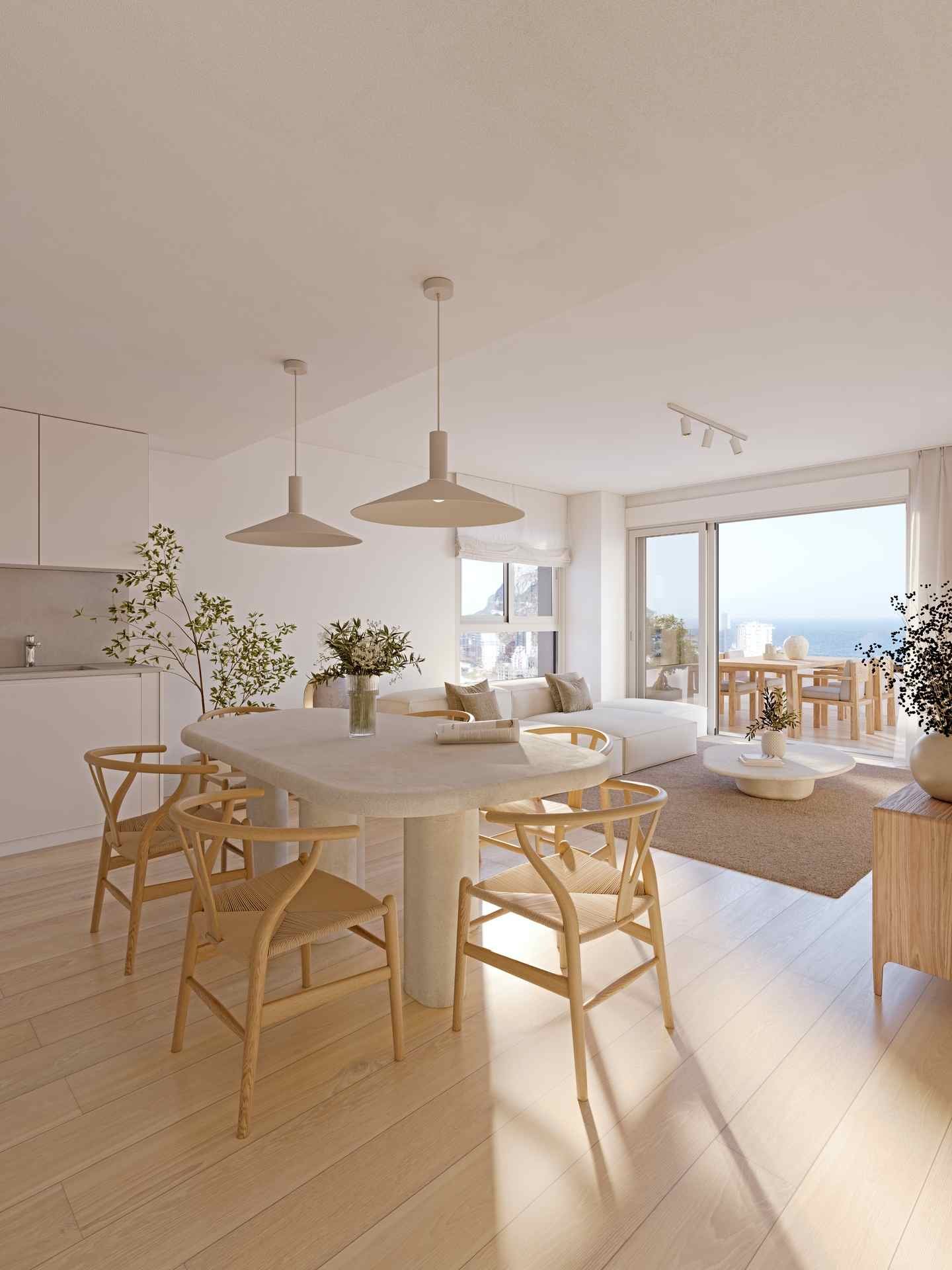  In der wunderschönen Stadt Calpe gelegen, bietet diese exklusive Wohnanlage eine Auswahl von 31 hochwertigen Wohnungen, darunter Apartments und Penth