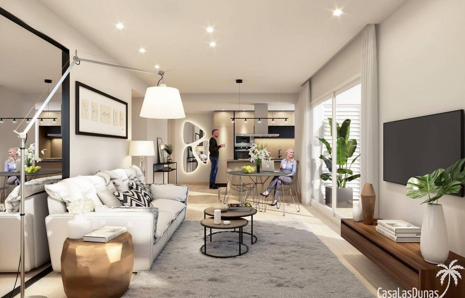  Diese geräumigen, neu gebauten Apartments befinden sich auf einem Golfplatz an der Costa Blanca im Süden. Diese hellen Neubauwohnungen verteilen sich