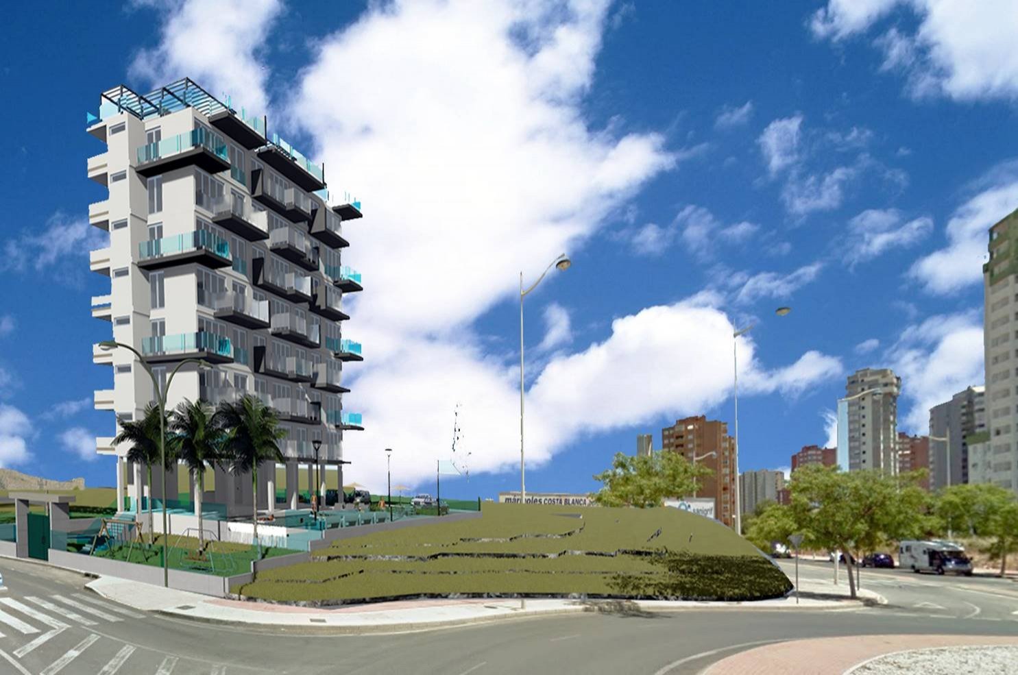  In der wunderschönen Gegend von La Cala gelegen, bietet diese exklusive Wohnanlage eine Auswahl von 14 Immobilien, darunter Apartments und Penthäuser