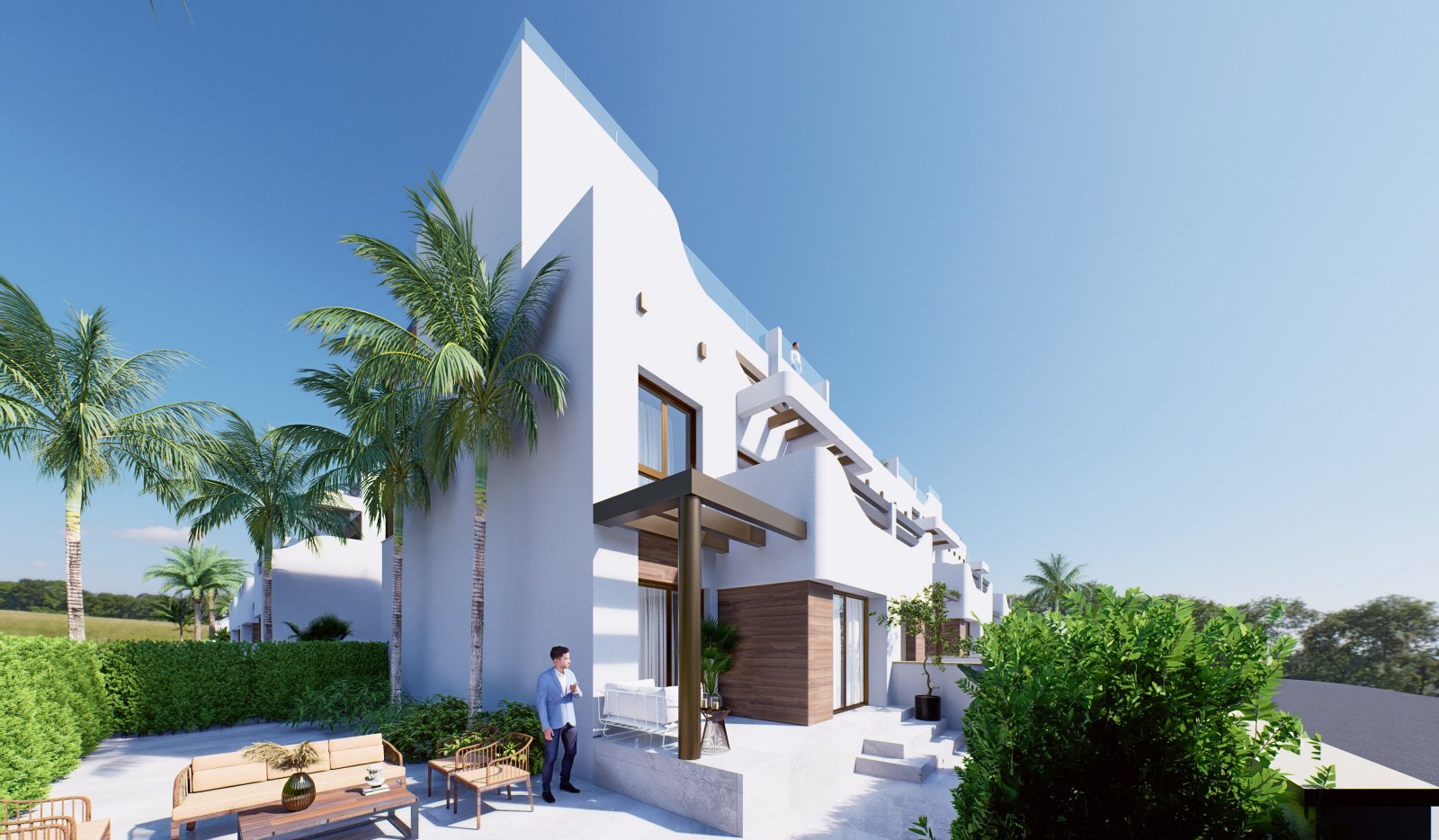  Im charmanten Ort Pilar de la Horadada gelegen, bietet diese Wohnanlage eine Auswahl von 30 Immobilien, die für den mediterranen Lebensstil konzipier