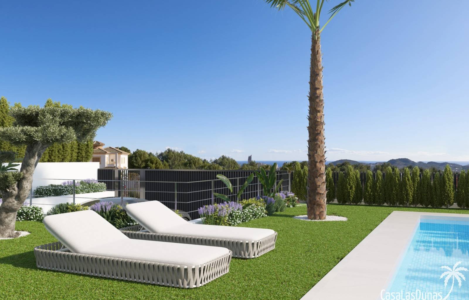  Luxusvilla in Finestrat mit 3 Schlafzimmern und 3 Bädern. Ein einzigartiges Leben verdient ein einzigartiges Zuhause. Deshalb bietet jede Villa ästhe