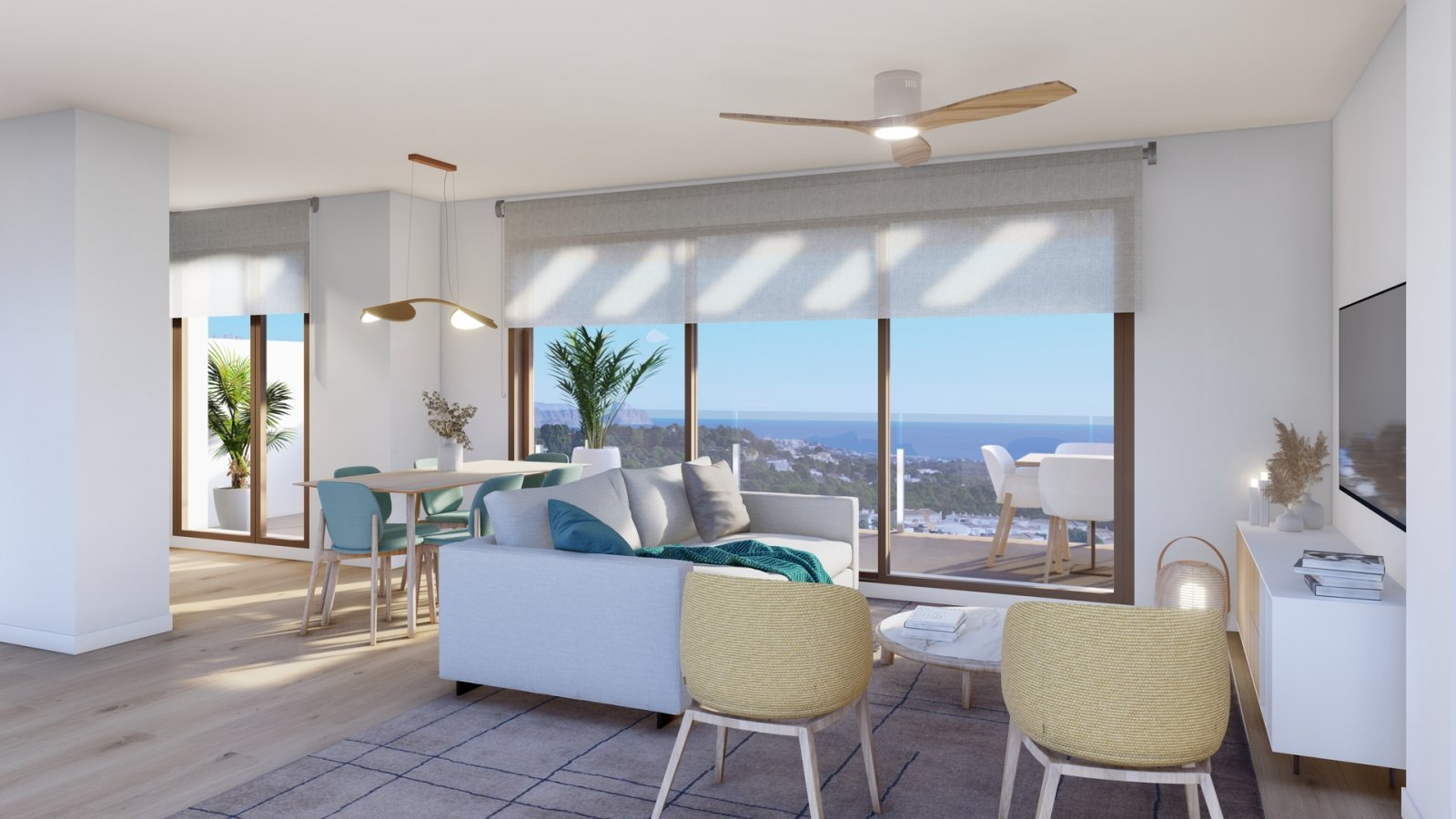  In der charmanten Stadt La Nucia gelegen, bietet diese exklusive Sammlung von 28 Immobilien eine einzigartige Wohnumgebung mit Meerblick. Das Angebot