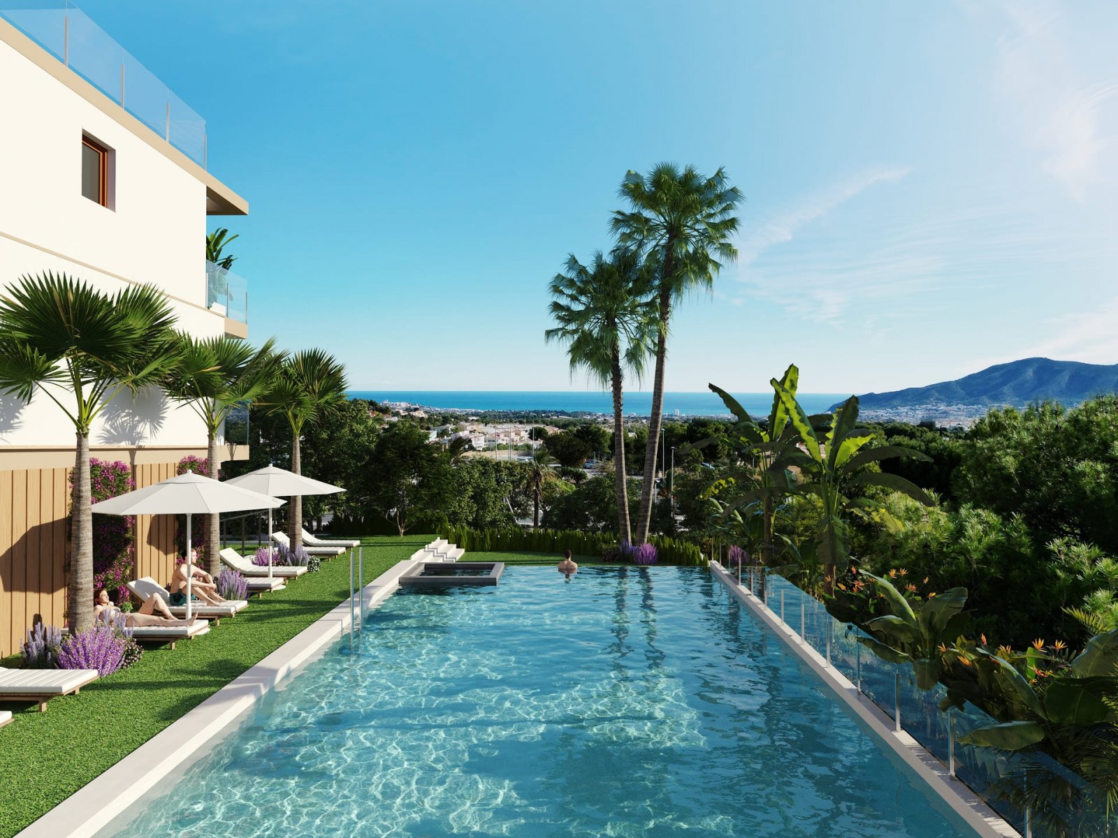  In der charmanten Stadt La Nucia gelegen, bietet diese exklusive Sammlung von 28 Immobilien eine einzigartige Wohnumgebung mit Meerblick. Das Angebot