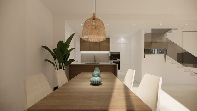  In der charmanten Stadt San Fulgencio gelegen, bietet diese exklusive Sammlung von 7 Reihenhäusern eine ideale Umgebung für diejenigen, die ein Zuhau