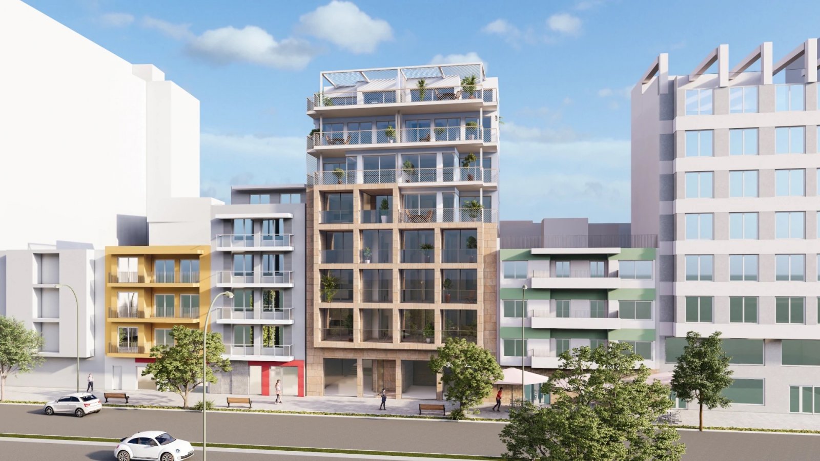  In der charmanten Stadt La Vila Joiosa gelegen, bietet dieser exklusive Wohnkomplex eine Auswahl von 11 sorgfältig gestalteten Immobilien, um die Bed