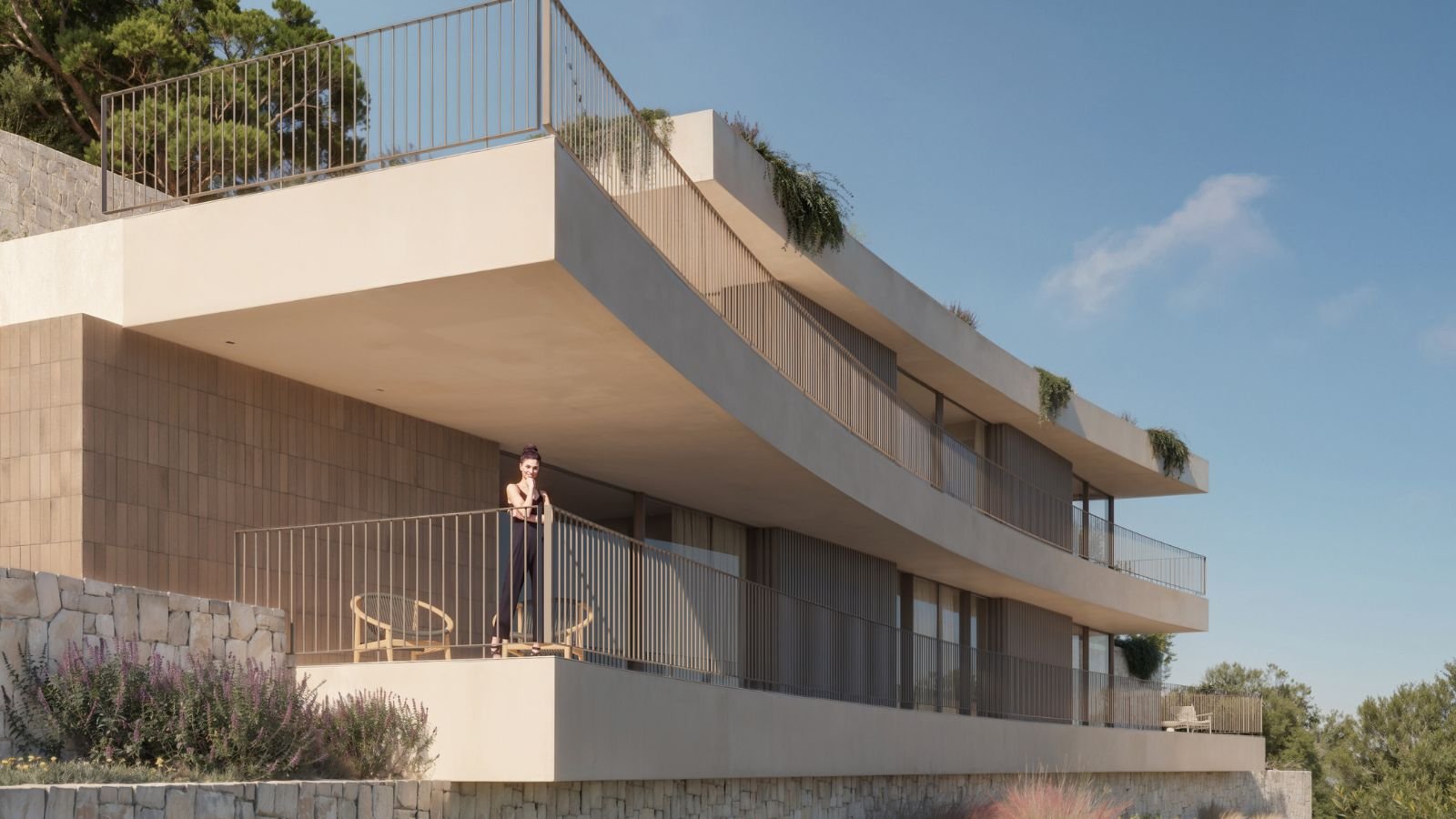  Diese exklusive Villa befindet sich in der charmanten Ortschaft Moraira und bietet eine privilegierte Umgebung mit Meerblick. Sie wurde für diejenige