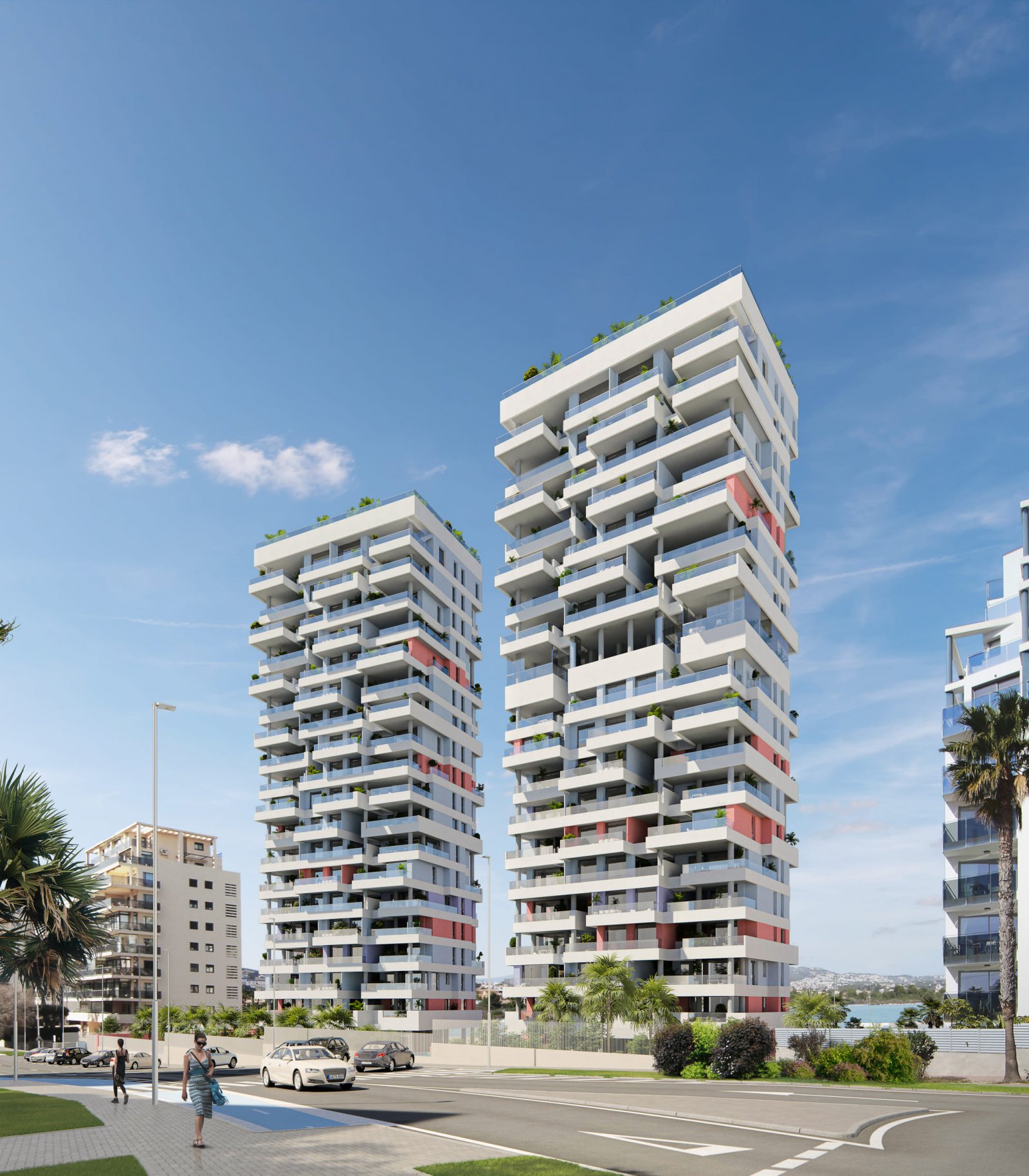 Calpe:  In der schönen Stadt Calpe gelegen, bietet diese Wohnanlage ein einzigartiges Wohnerlebnis dank ihrer Nähe zum Meer, nur 100 Meter entfernt. Sie best 