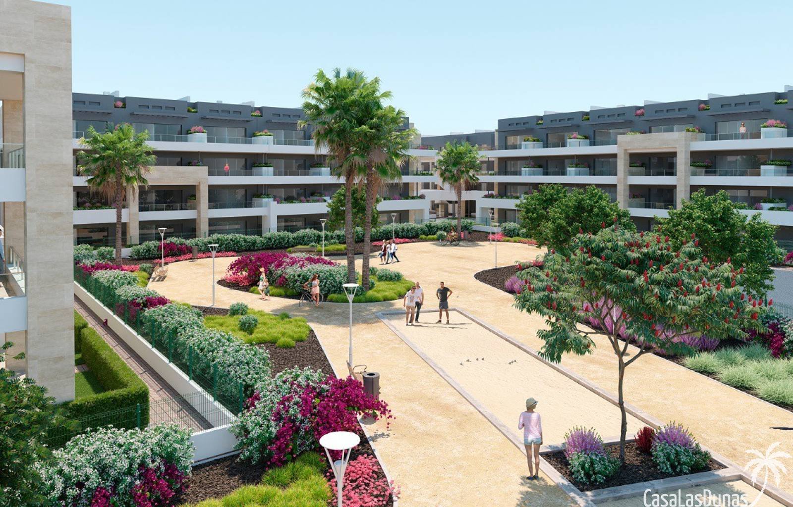  Dieses prächtige Neubauprojekt befindet sich in Orihuela Costa, alle Annehmlichkeiten sind zu Fuß erreichbar. Das Projekt besteht aus 2- und 3-Zimmer