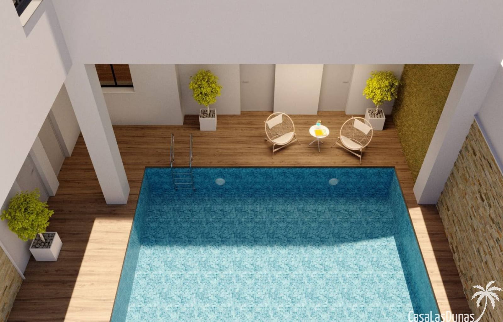  Dieser Apartmentkomplex liegt nur 3 Gehminuten vom nächsten Strand in Torrevieja entfernt. Die Häuser verfügen über 2 Schlafzimmer und 2 Badezimmer. 