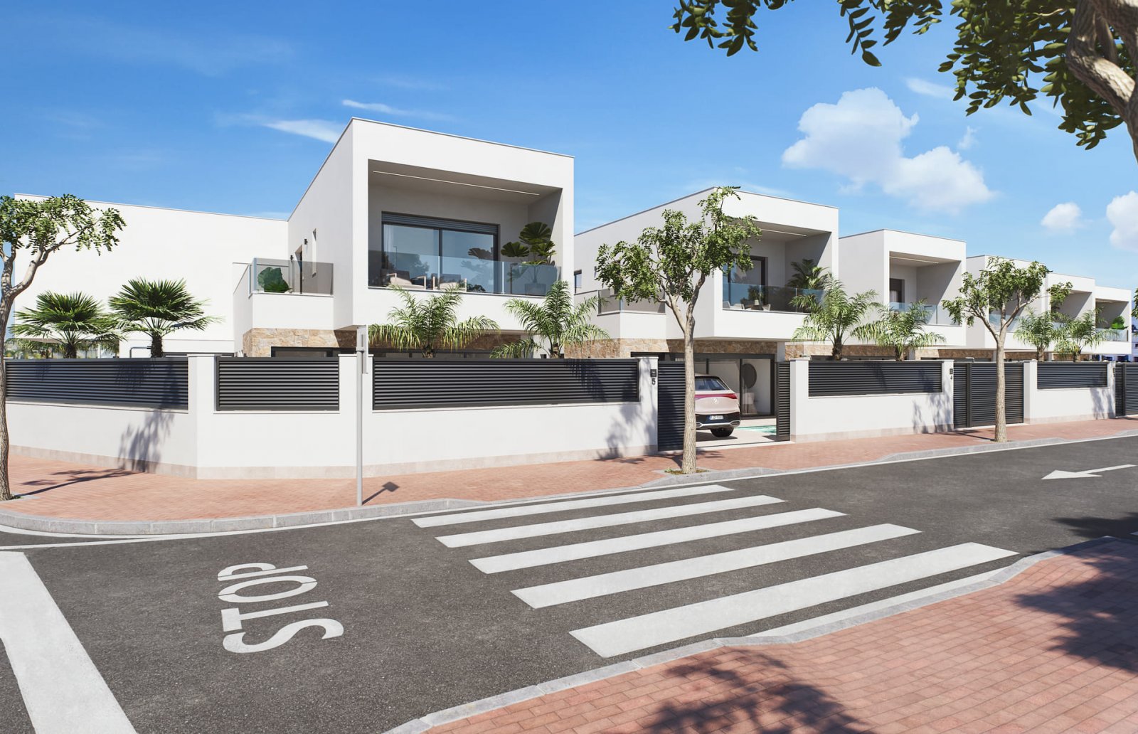  In der charmanten Stadt San Pedro del Pinatar gelegen, bietet diese Wohnanlage eine exklusive Sammlung von 6 unabhängigen Häusern. Diese Immobilien s