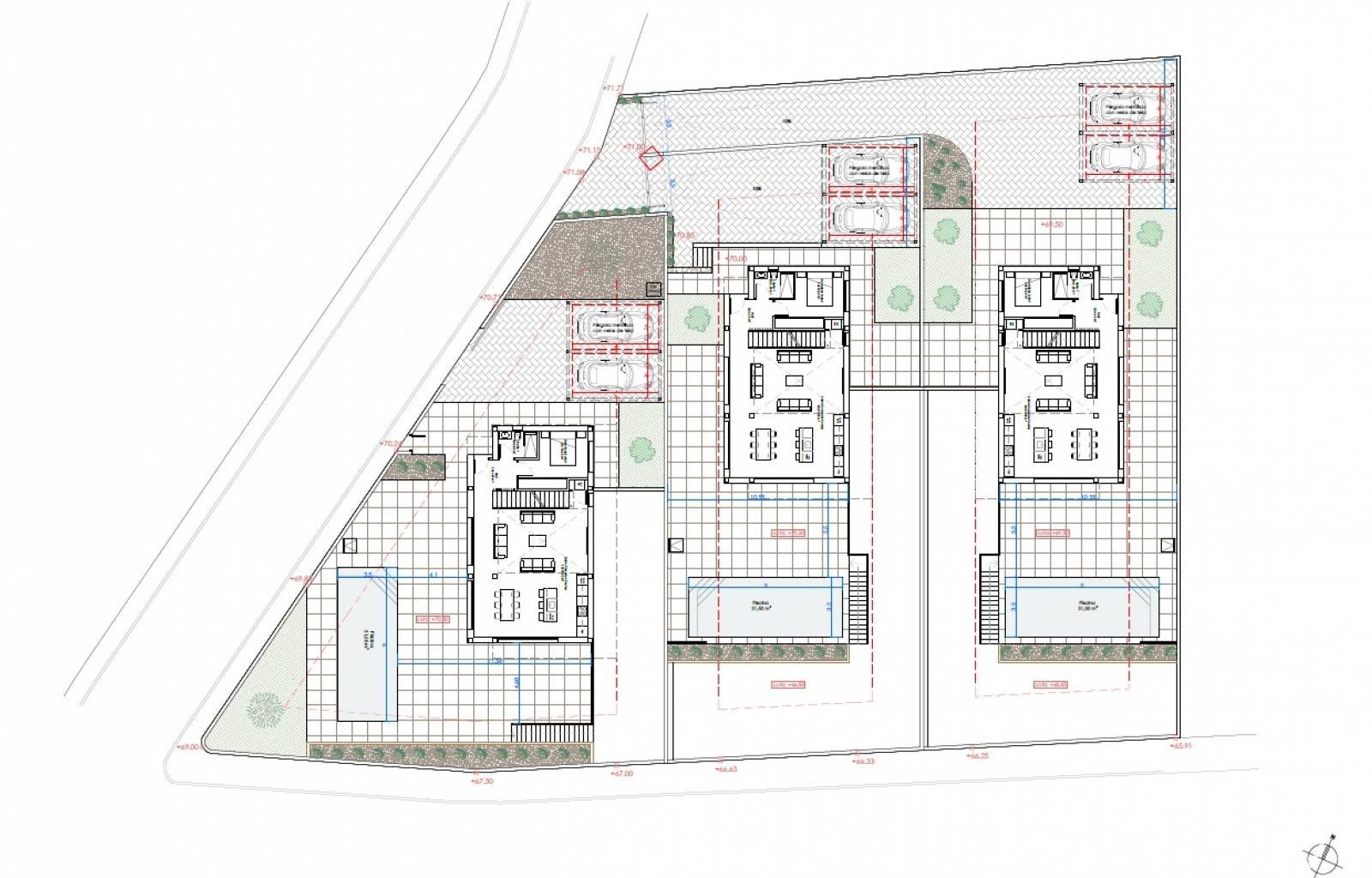  Wir bieten ein elegantes Neubauprojekt im Herzen von Ciudad Quesada, einem der beliebtesten Reiseziele an der Costa Blanca. Freuen Sie sich auf ein m