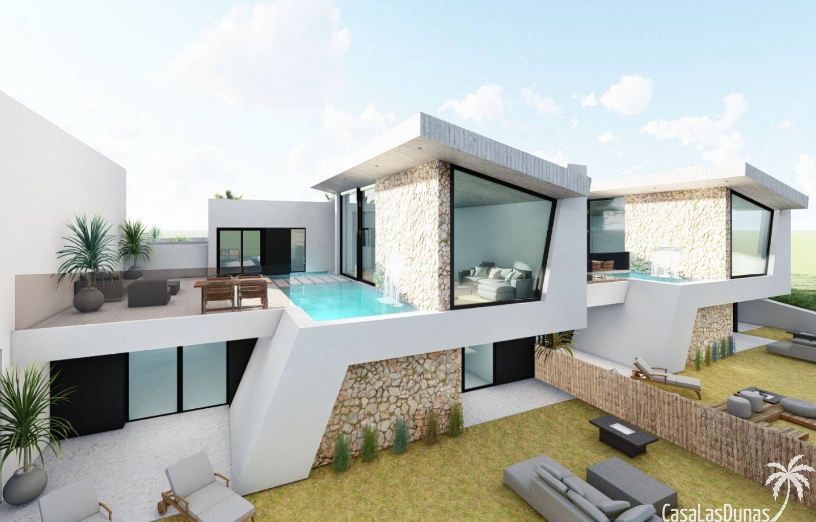 Benijófar:  Wunderschöne 302 m² große Luxusvilla mit 3 Schlafzimmern und 2 Bädern auf einem fantastischen Grundstück auf dem Golfplatz Marquesa, weniger als 10 A 