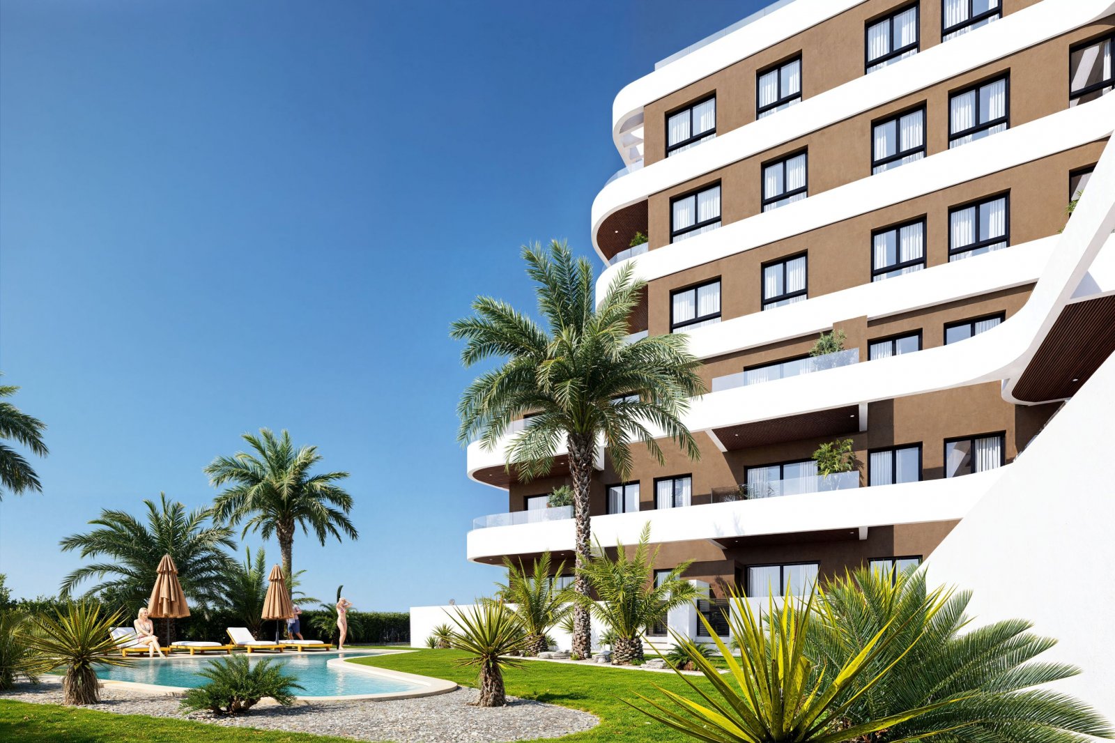  In der charmanten Stadt Guardamar del Segura gelegen, bietet diese Wohnanlage eine Auswahl von 19 Immobilien, darunter Apartments, Erdgeschosse und P