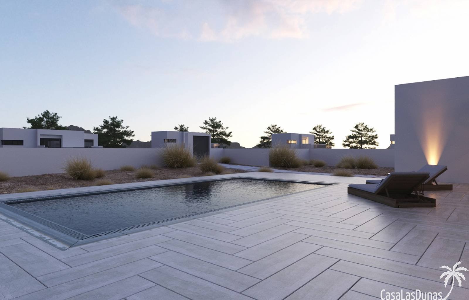  Dieses moderne Neubauprojekt befindet sich in einem wunderschönen Golfresort in Orihuela Costa. Die Villen verfügen über 3 Schlafzimmer, 3 Badezimmer