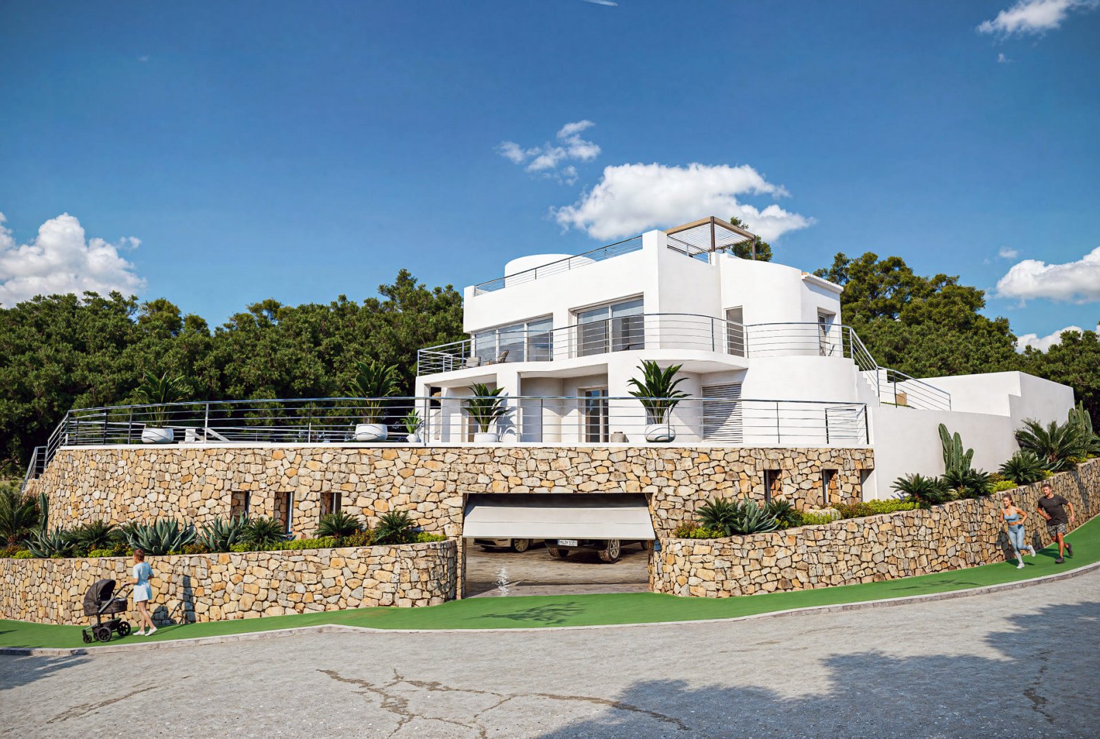  In der exklusiven Gegend von Altea gelegen, bietet diese Villa eine privilegierte Umgebung mit Meerblick, ideal für diejenigen, die ein Zuhause an ei