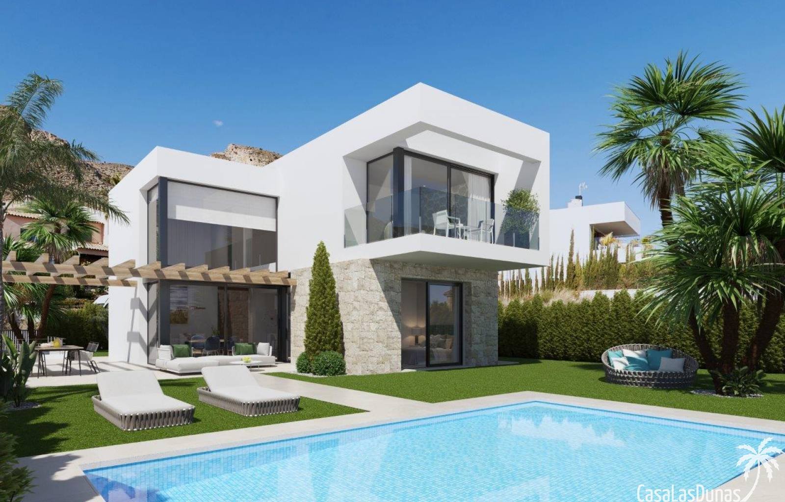 Benidorm:  Diese wunderschöne Luxusvilla liegt in Benidorm, nur wenige Schritte vom Strand und einem Naturpark entfernt, wo Sie den außergewöhnlichen Meerblick  