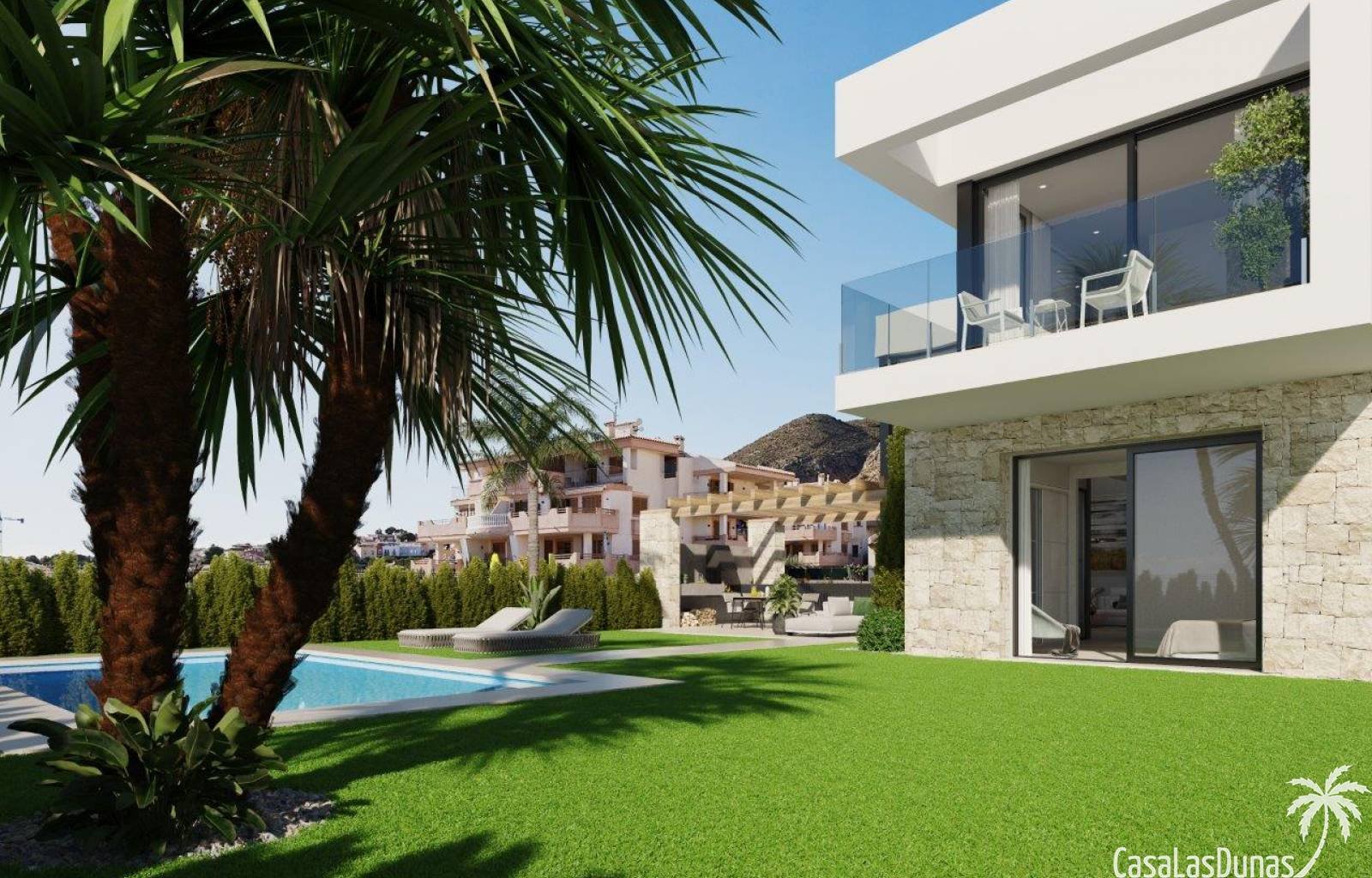 Diese wunderschöne Luxusvilla liegt in Benidorm, nur wenige Schritte vom Strand und einem Naturpark entfernt, wo Sie den außergewöhnlichen Meerblick
