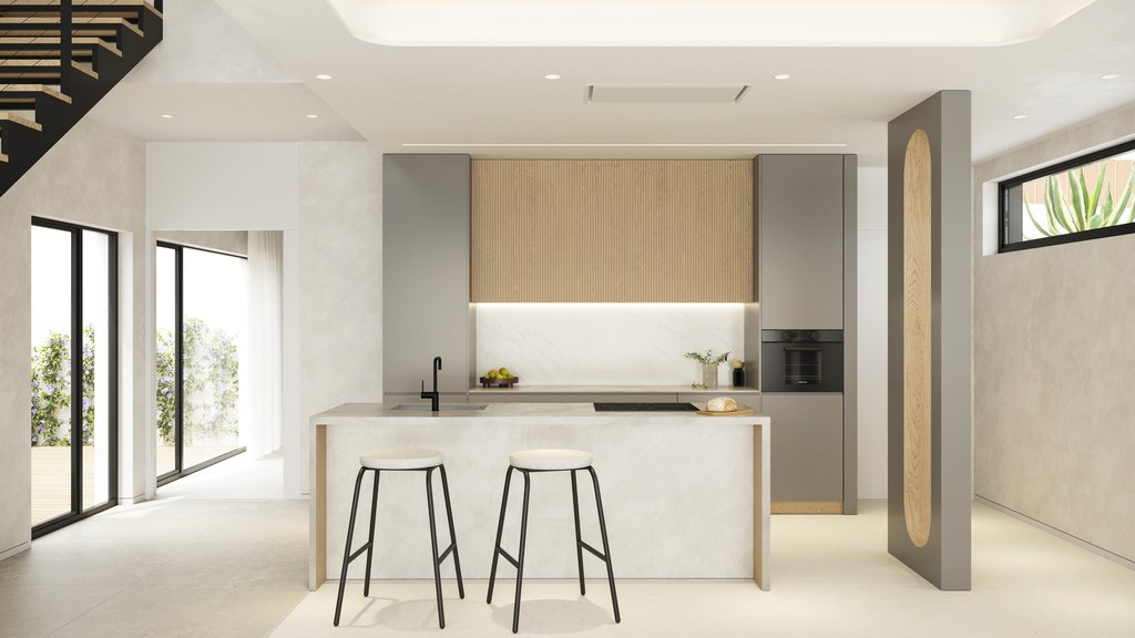  In der charmanten Ortschaft Finestrat gelegen, bieten diese exklusiven Villen eine privilegierte Umgebung mit Meerblick. Mit insgesamt 20 Immobilien 