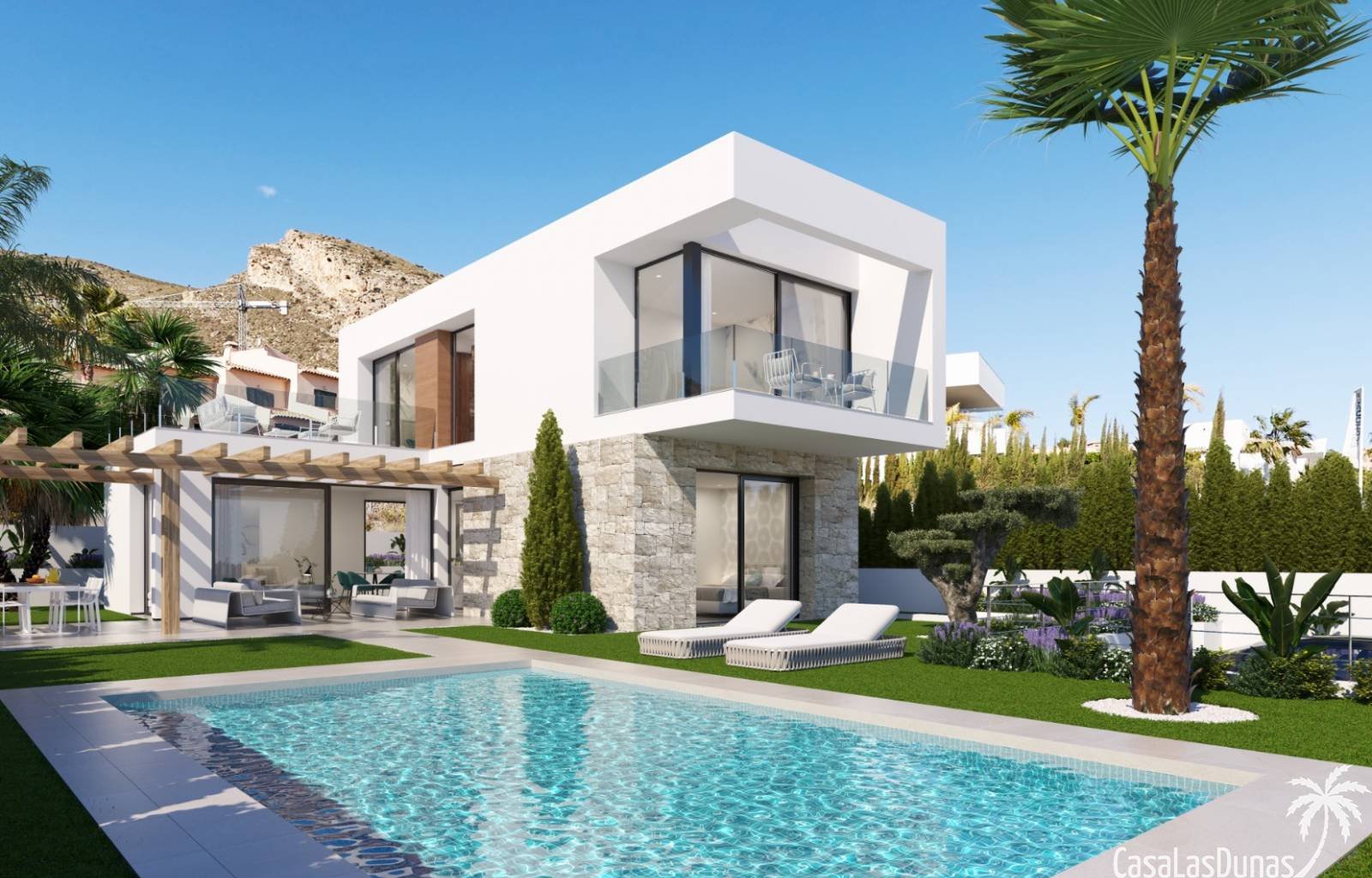  Luxusvilla in Finestrat mit 3 Schlafzimmern und 3 Bädern. Ein einzigartiges Leben verdient ein einzigartiges Zuhause. Deshalb bietet jede Villa ästhe
