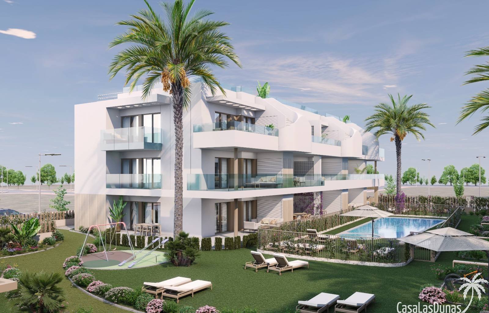 Im sonnigen Pilar de la Horadada an der Costa Blanca im Süden entsteht ein prächtiges neues Resort. Die Penthäuser sind in der ersten Phase dieses Pr