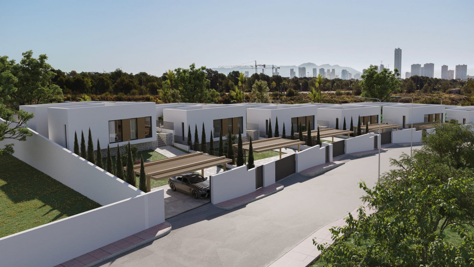  In der exklusiven Gegend von Golf Bahía gelegen, bietet dieser Wohnkomplex eine Auswahl von 6 freistehenden Häusern. Diese Immobilien zeichnen sich d