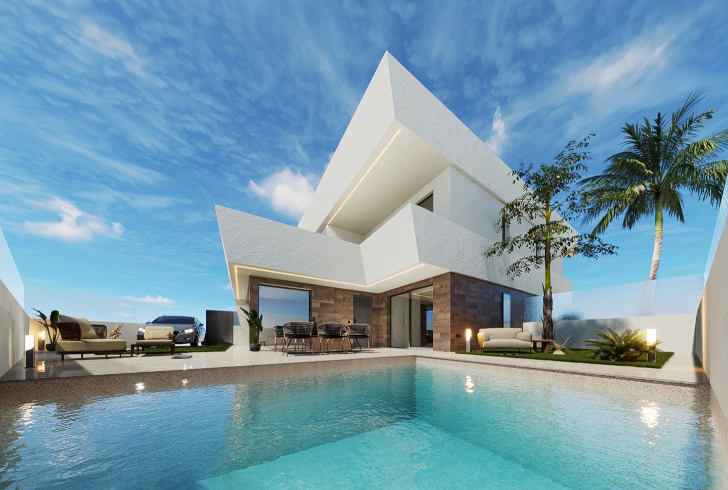  In der charmanten Ortschaft San Pedro del Pinatar gelegen, präsentiert dieses exklusive Immobilienangebot drei unabhängige Immobilien, die sich durch