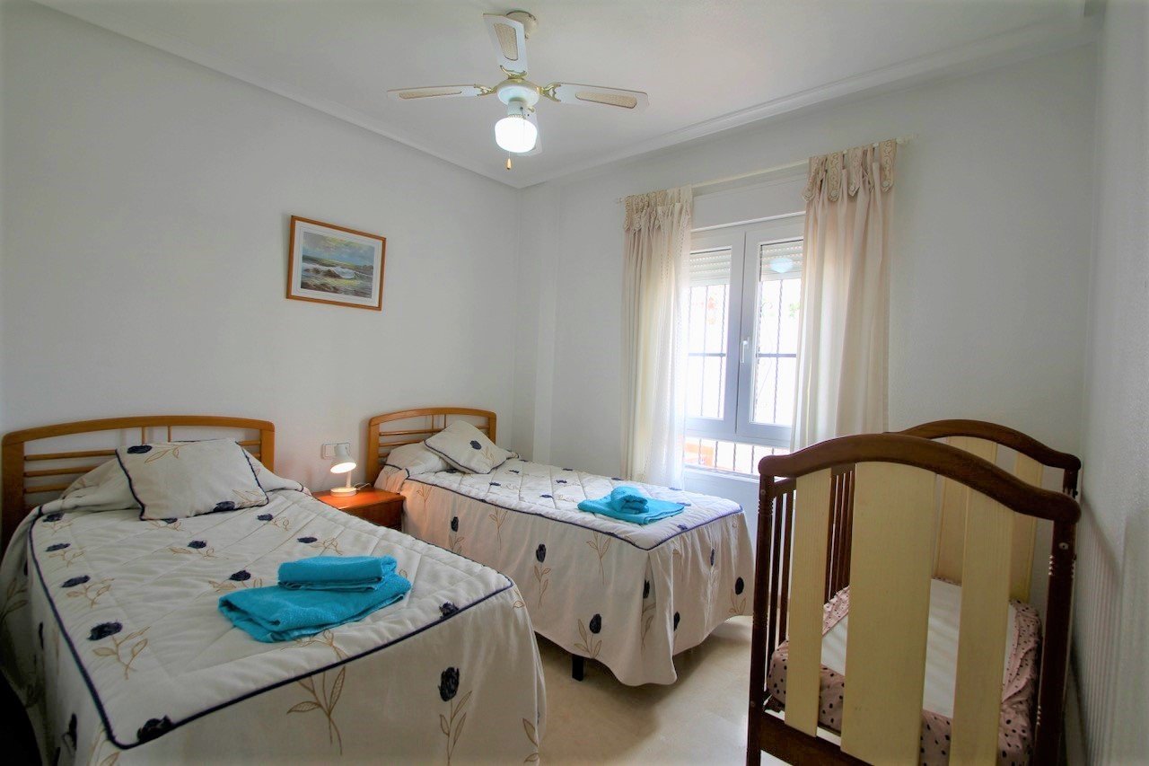   East facing apartment with lovely views over the communal green zone and pool. &amp;#13;&amp;#13;
The apartment distributes over an open p