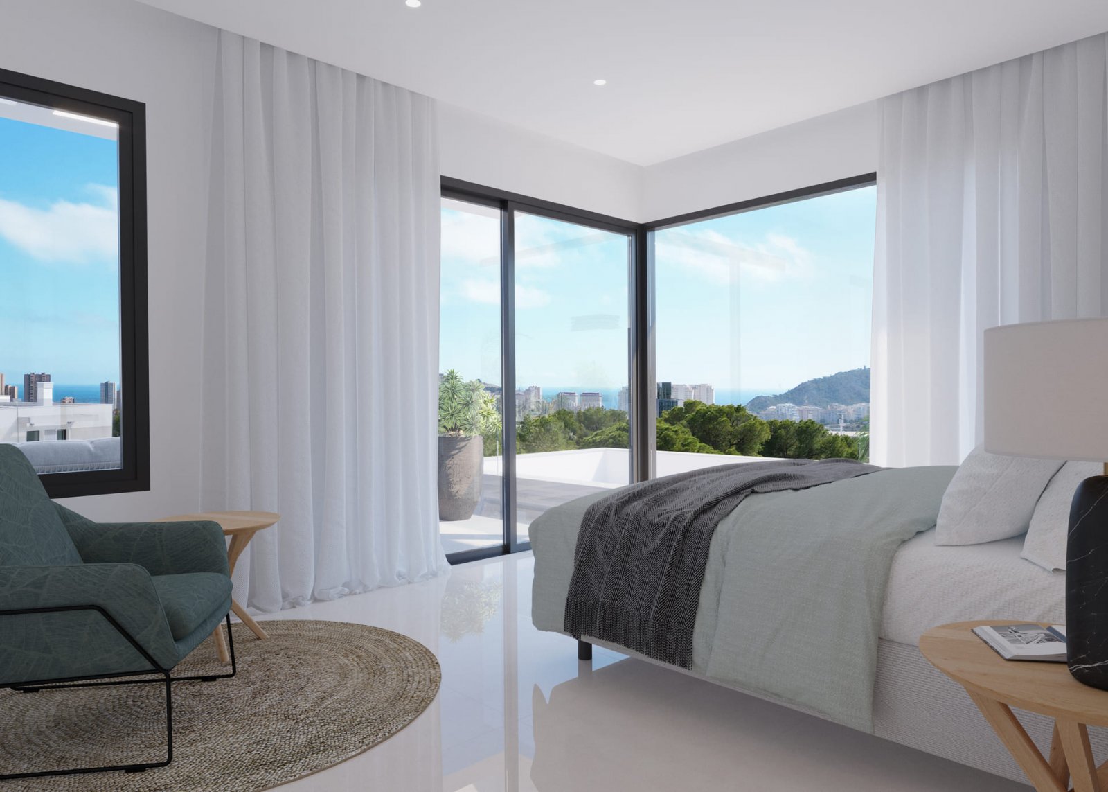 Diese exklusiven Villen befinden sich in der charmanten Stadt Finestrat und bieten ein unvergleichliches Wohnerlebnis. Mit insgesamt 12 Immobilien wu