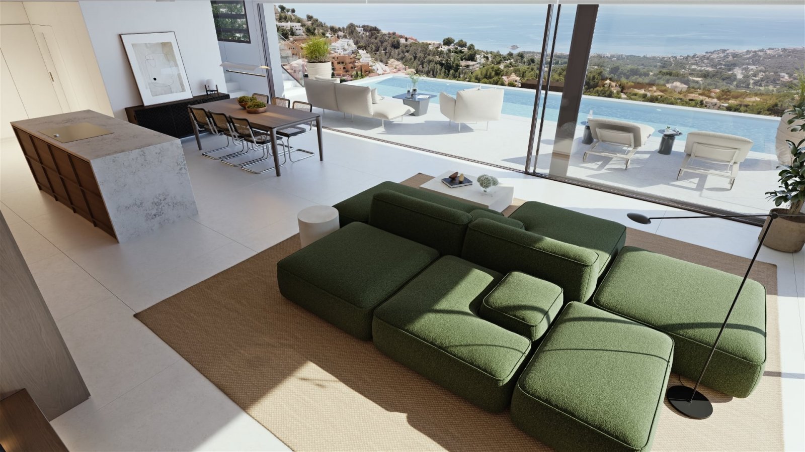  In der charmanten Stadt Altea gelegen, bieten diese exklusiven Villen eine privilegierte Lage mit Meerblick. Mit nur zwei verfügbaren Einheiten ist j