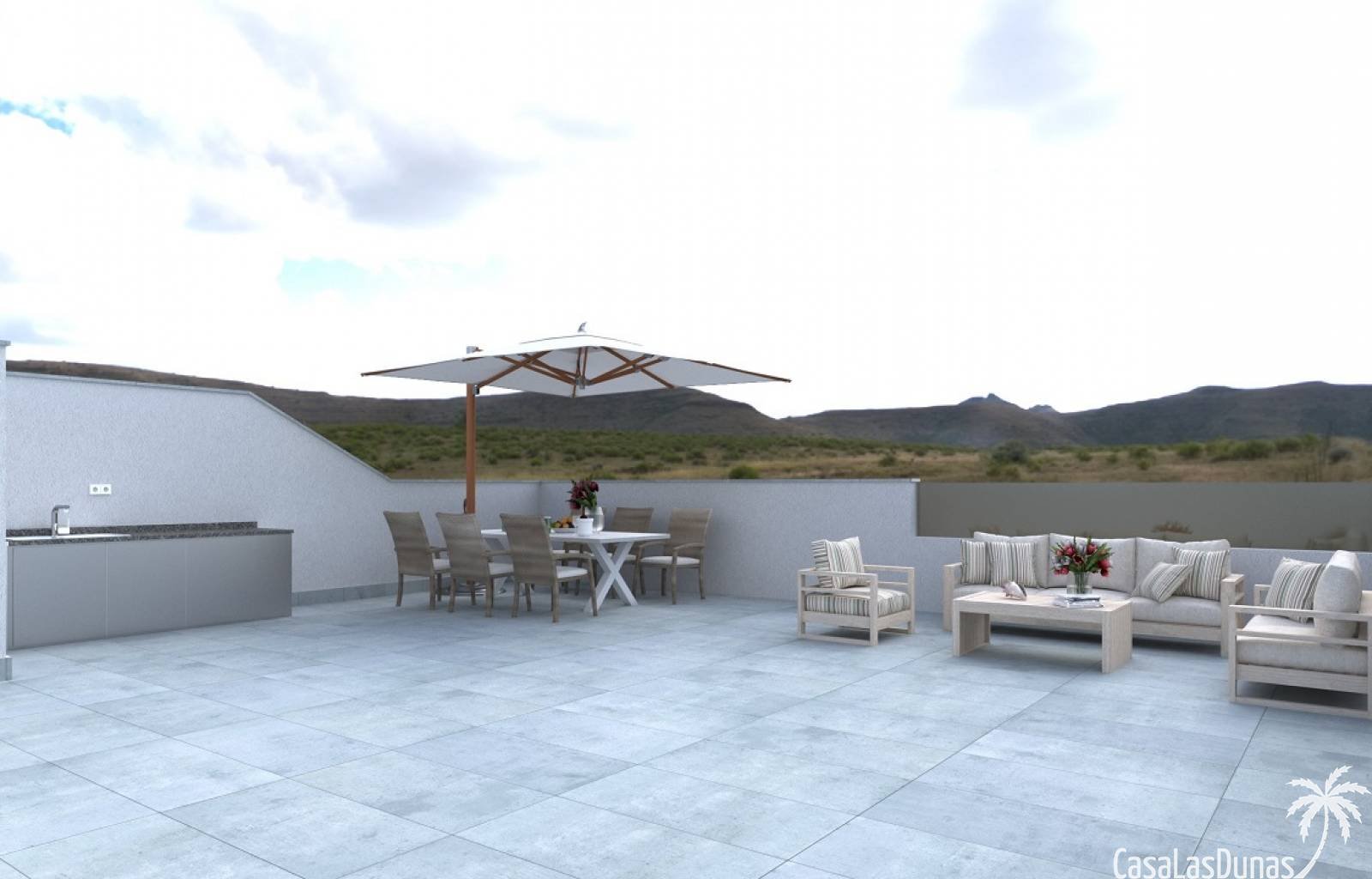 In diesem kleinen Dorf in der Nähe des Mar Menor finden Sie dieses kleine Projekt mit nur 5 Villen. Diese Villen mit 3/4 Schlafzimmern und 3 Bädern v