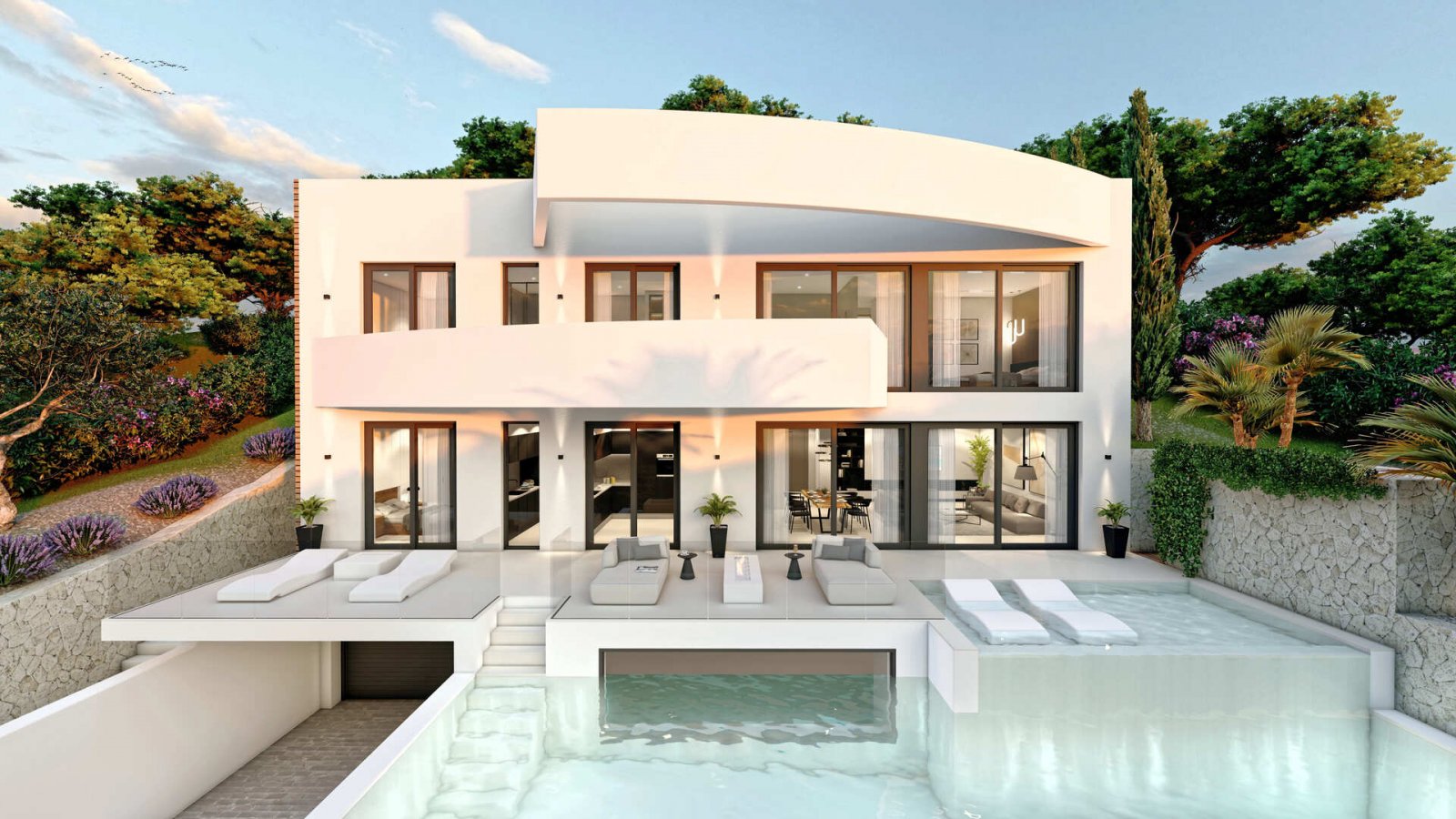 Diese Villa befindet sich in der exklusiven Gegend von Altea und bietet eine privilegierte Umgebung mit Meerblick, ideal für diejenigen, die ein Zuha